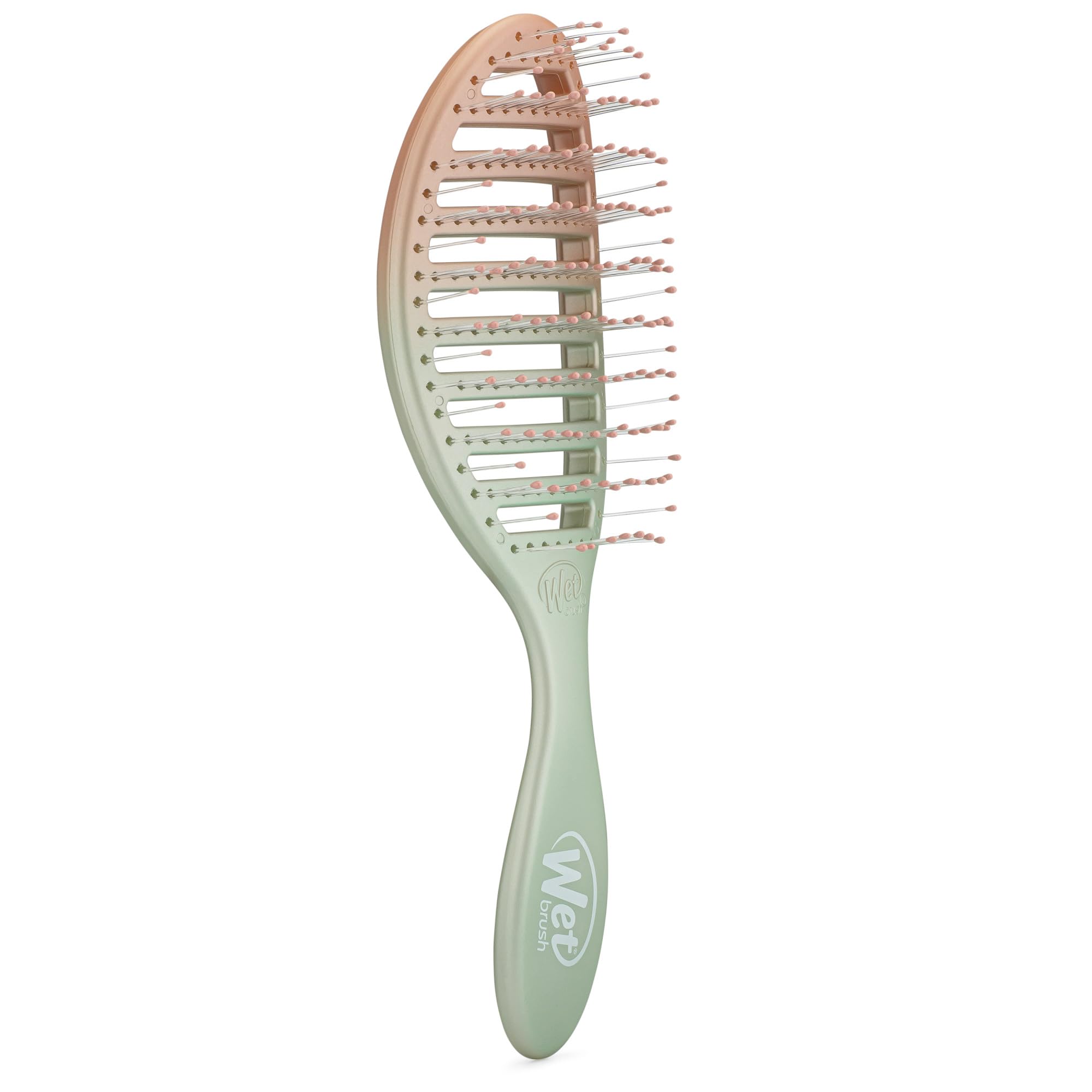 Wet Brush Speed Dry Hair Brush - Pink/Purple (Feel Good Ombre) - Vented Design and Ultra Soft HeatFlex Bristles Are Blow Dry Safe With Ergonomic Handle Manages Tangle and Uncontrollable Hair - Pain-Free