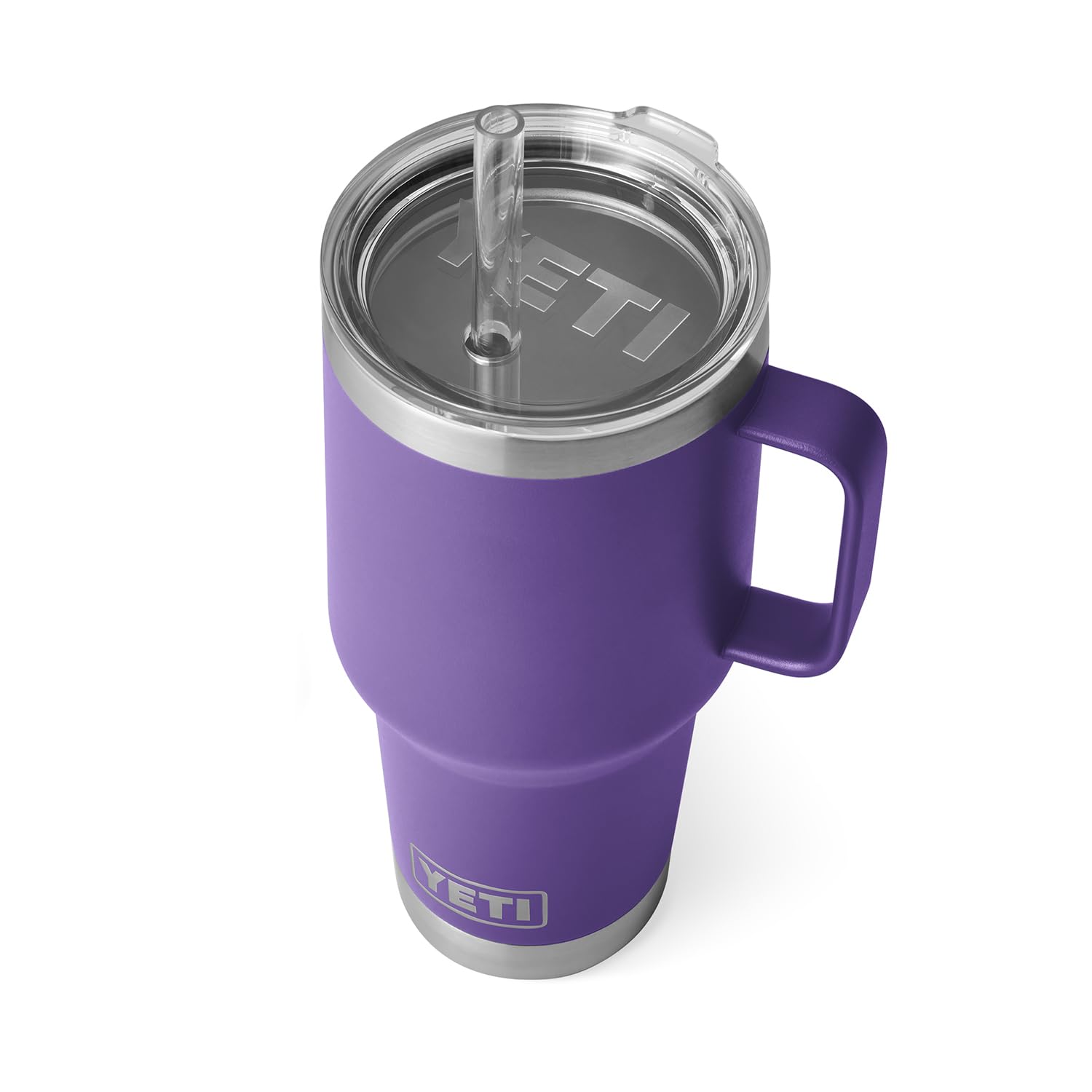 YETI Rambler Tumbler with Handle and Straw Lid, Vacuum Insulated Travel Mug, Stainless Steel