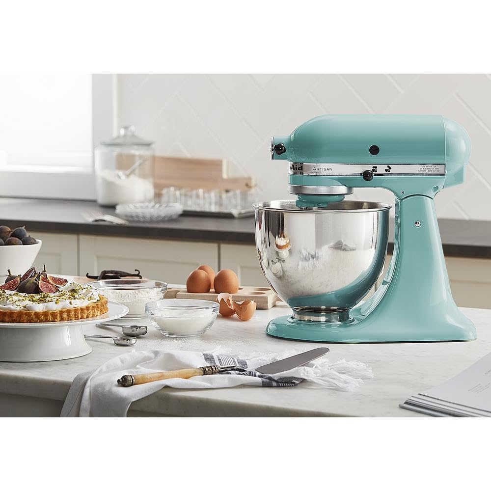 KitchenAid Artisan Series 5-Quart Tilt-Head Stand Mixer, Almond Cream, KSM150PSAC