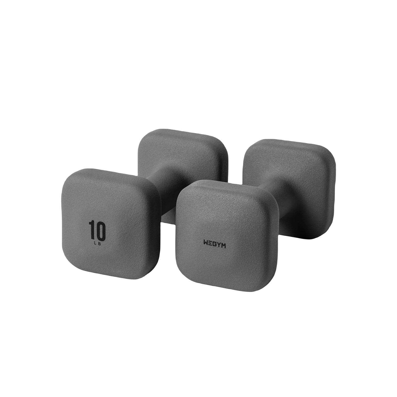 WeGym SafeGrip Dumbbells, Anti-Slip, Anti-Roll, Thick Handles, Free Weights, Square Dumbbells for Secure Workouts at Home, Weightlifting, and Personal Training