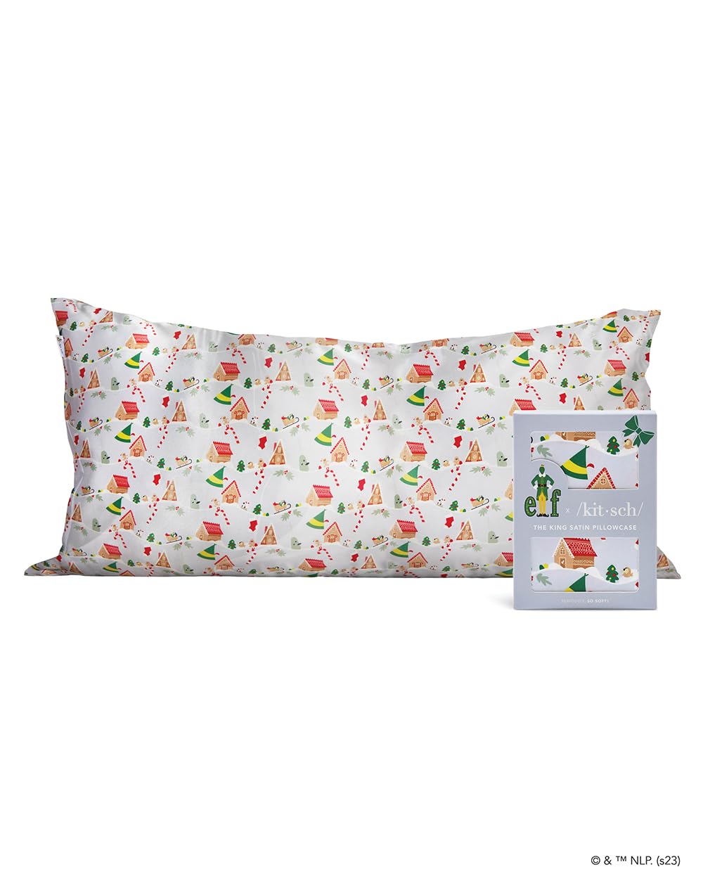 Kitsch Satin Pillowcase with Zipper for Hair & Skin, Softer Than Silk Pillow Cases Queen, Smooth Pillow Covers, Machine Washable, Wrinkle-Free, Cooling Satin Pillow Cases Standard Size 19"x26", Ivory