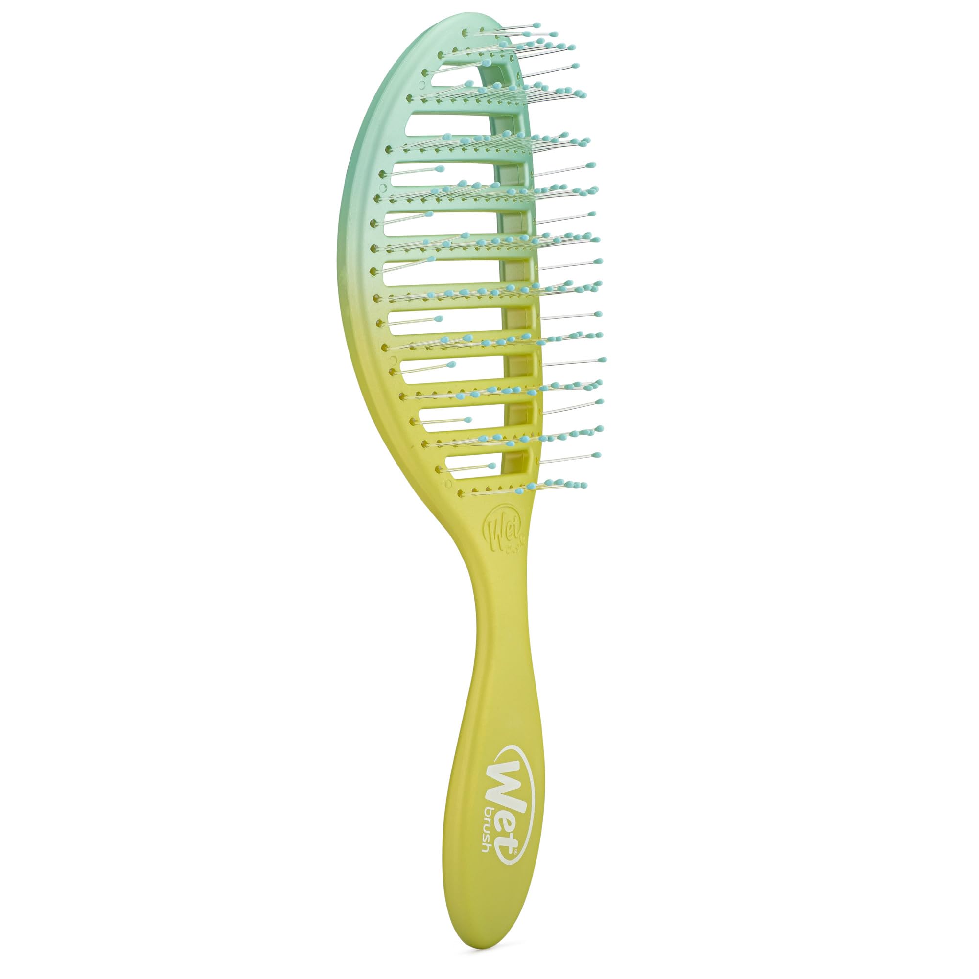 Wet Brush Speed Dry Hair Brush - Pink/Purple (Feel Good Ombre) - Vented Design and Ultra Soft HeatFlex Bristles Are Blow Dry Safe With Ergonomic Handle Manages Tangle and Uncontrollable Hair - Pain-Free