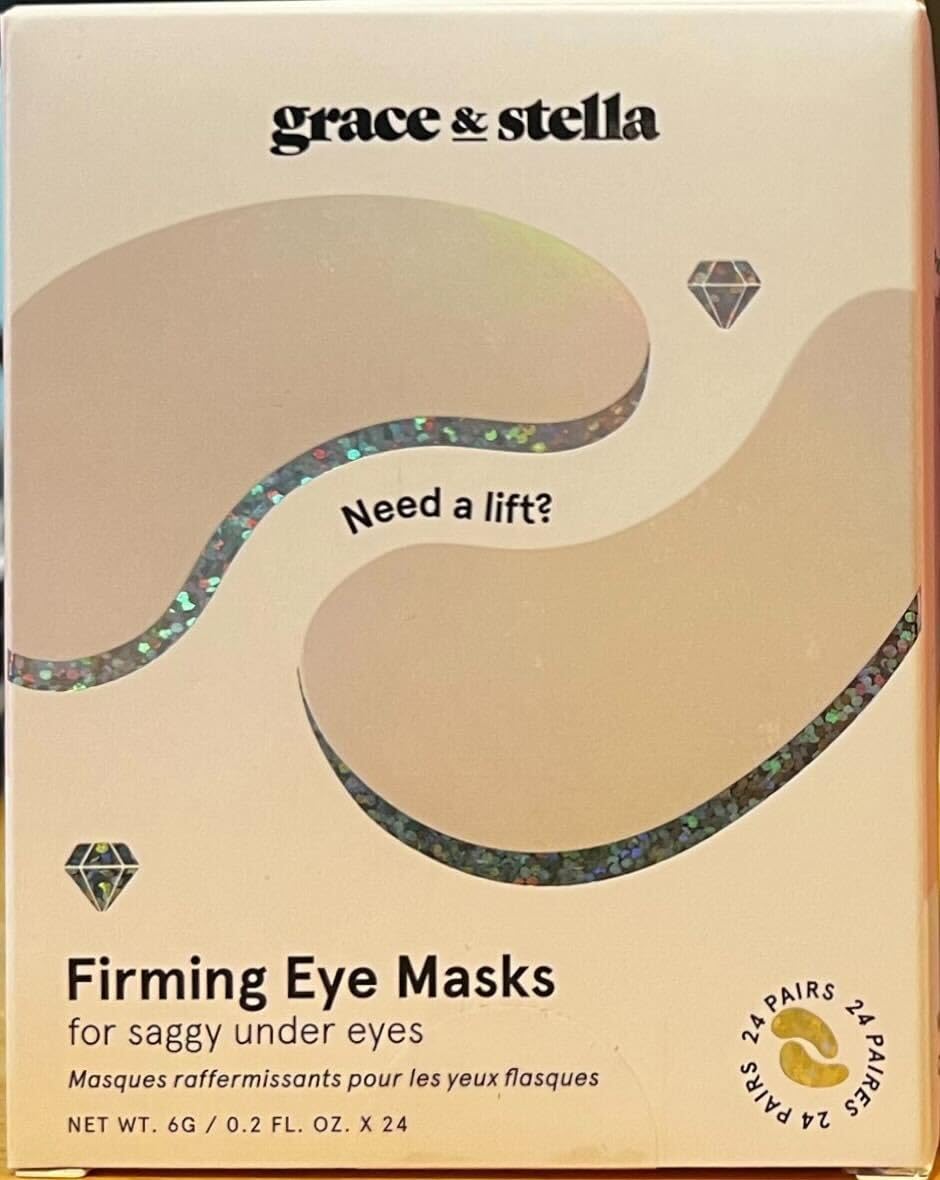 grace & stella Under Eye Masks for Dark Circles (Purple, 24 Pairs) - Gel Eye Mask with Retinol - Restoring Under Eye Patches for Puffy Eyes and Dark Circles - Vegan Cruelty-Free