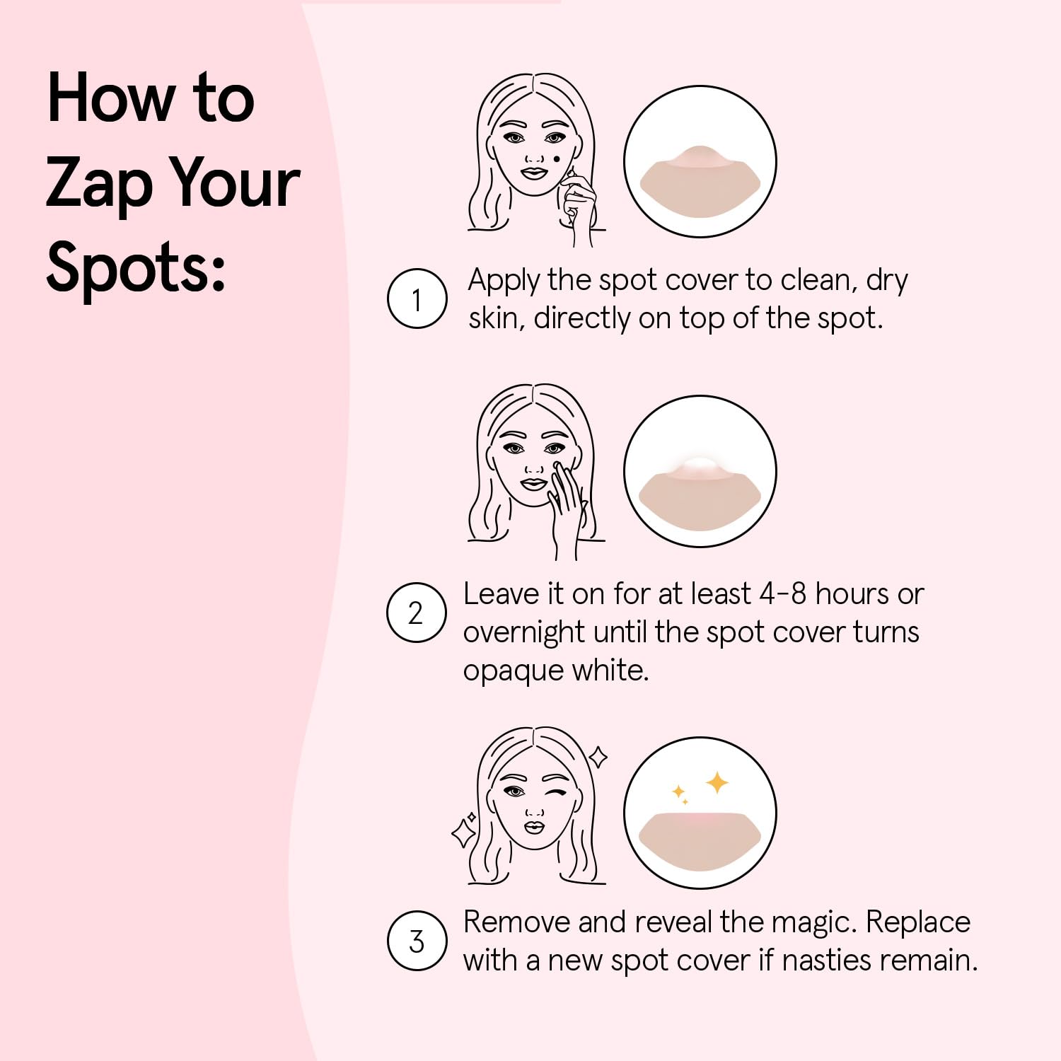 grace & stella Pimple Patches For Face (Round, 36 Count) - Hydrocolloid Acne Patches for Face - Dermatologist Tested, Vegan, Cruelty-Free