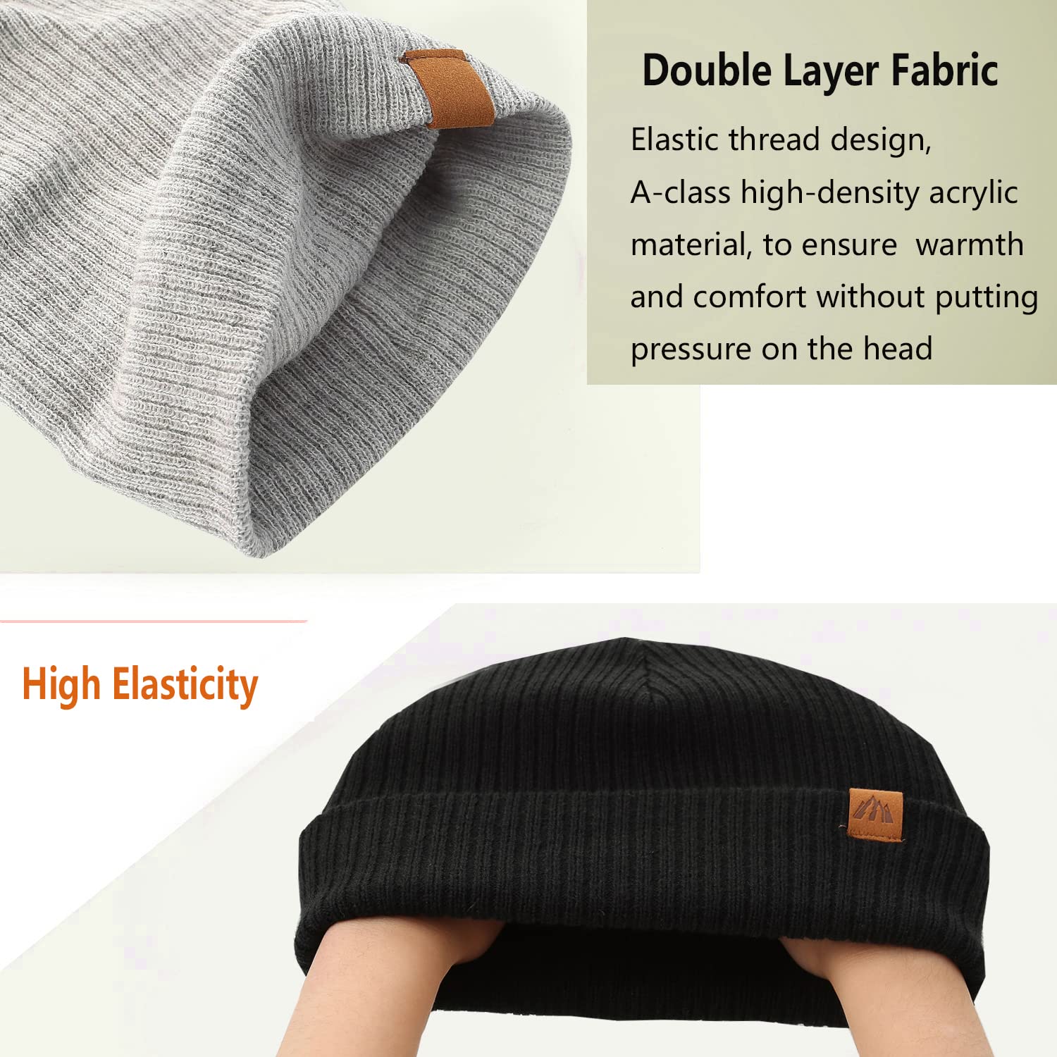 LMLALML Beanie for Toddler Boys Elegant Baby Beanie Knit Winter Hat for Kids