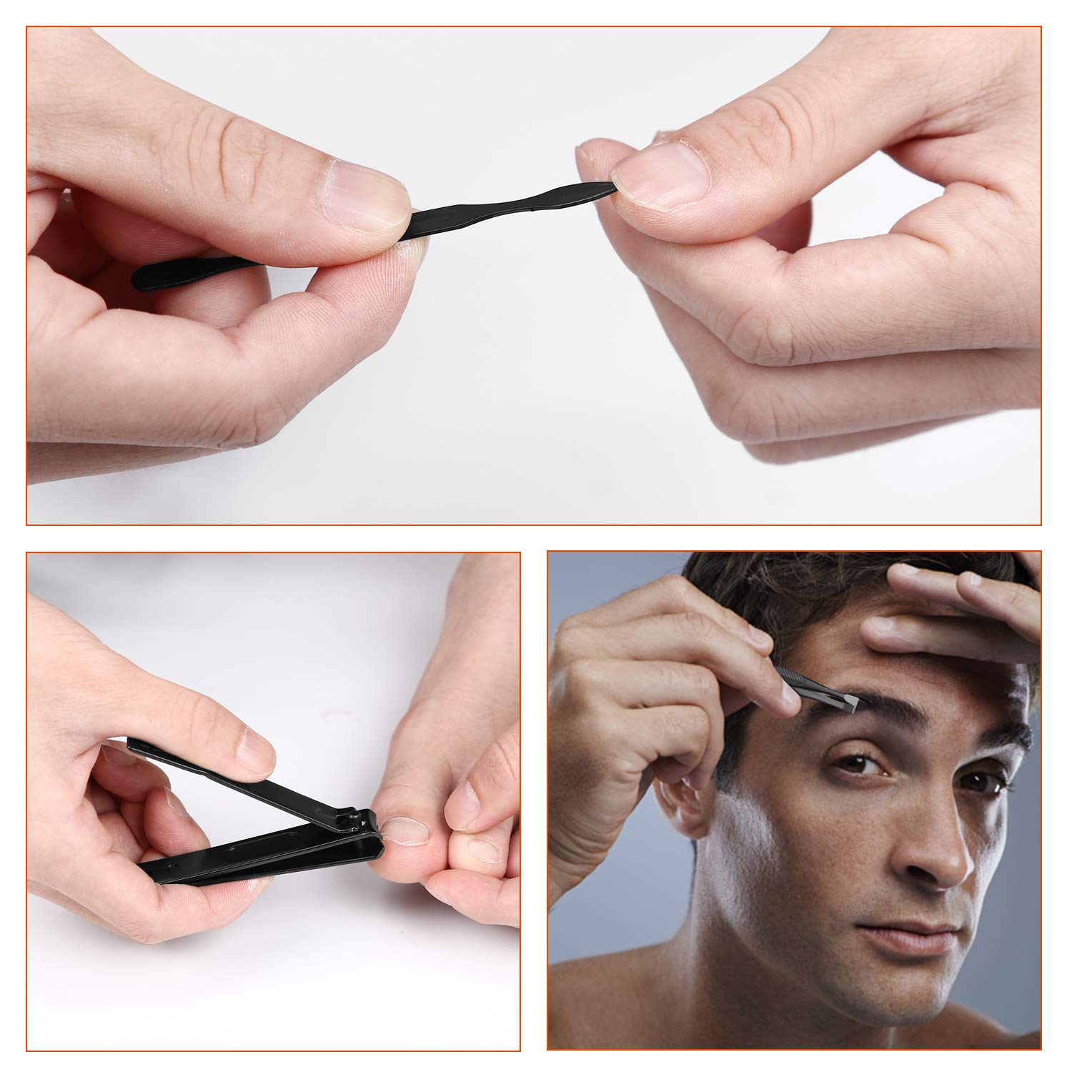 Manicure Set Professional Grooming Kits, Nail Clippers Pedicure Kit 8pcs Nail Kit Pedicure Set Tools with Aceoce Travel Case for Women Men Home or Salon Gift