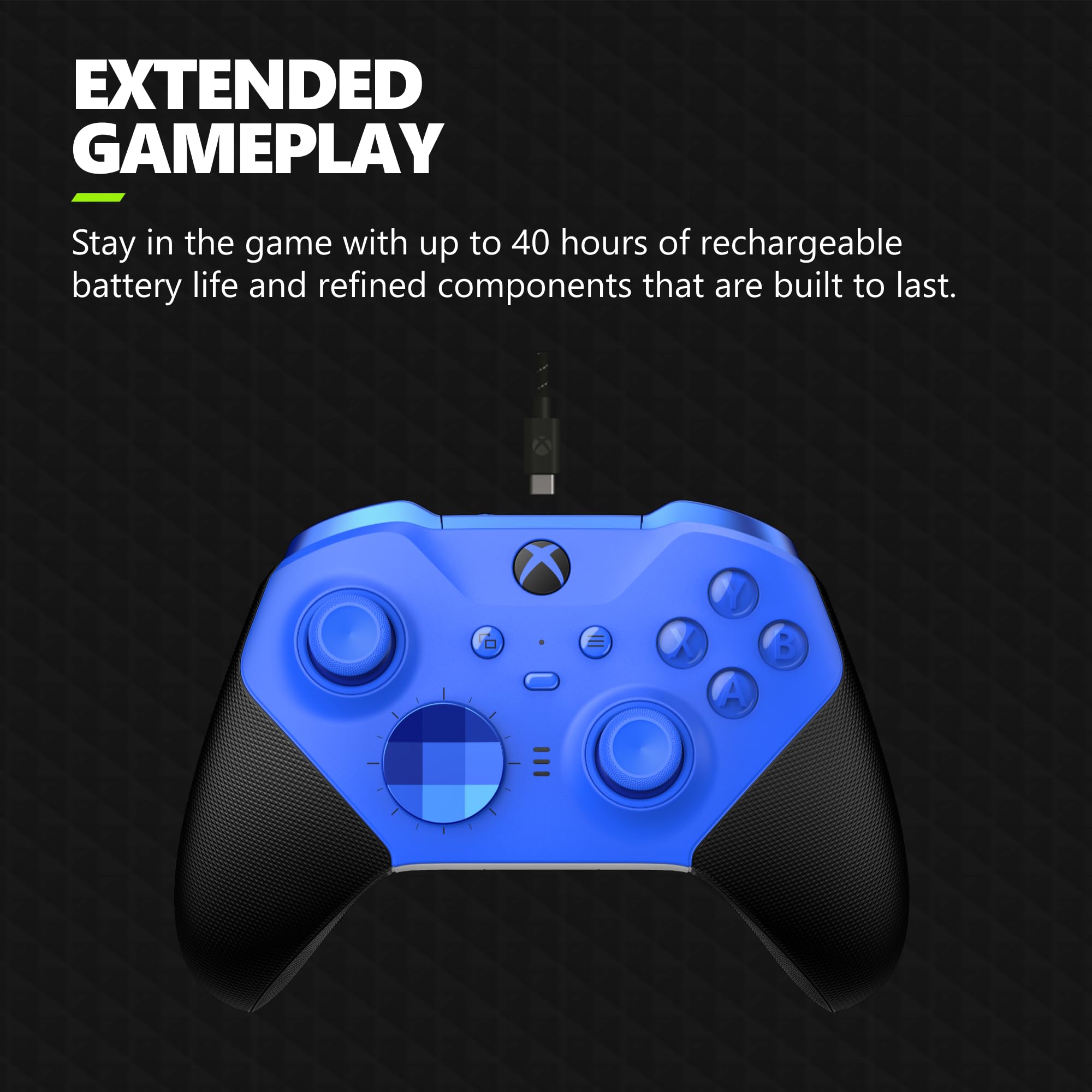 Xbox Elite Wireless Gaming Controller Series 2 – Black – Xbox Series X|S, Xbox One, Windows PC, Android, and iOS - Elite Series 2 Black Edition