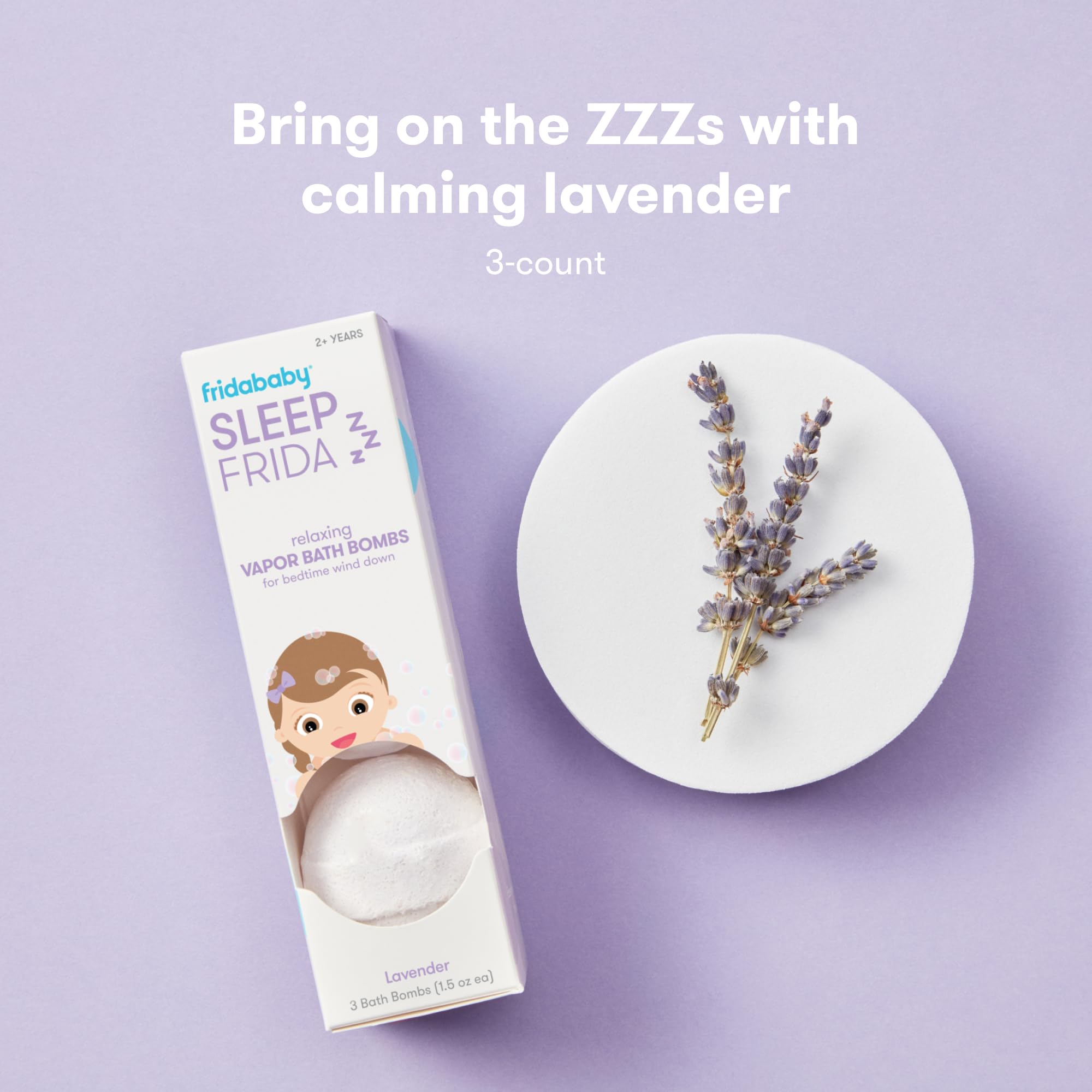 Frida Baby Natural Vapor Bath Bombs for Toddlers & Kids, Eucalyptus Essential Oil Bath Bombs for Aromatherapy, 10 Count