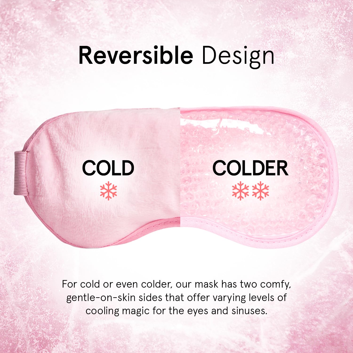 Eye Wrinkle Pads and Patches - Cooling Eye Mask for Puffiness and Wrinkles, Dark Circles, Eye Bags, Migraines - Hot & Cold Eye Mask by Grace and Stella