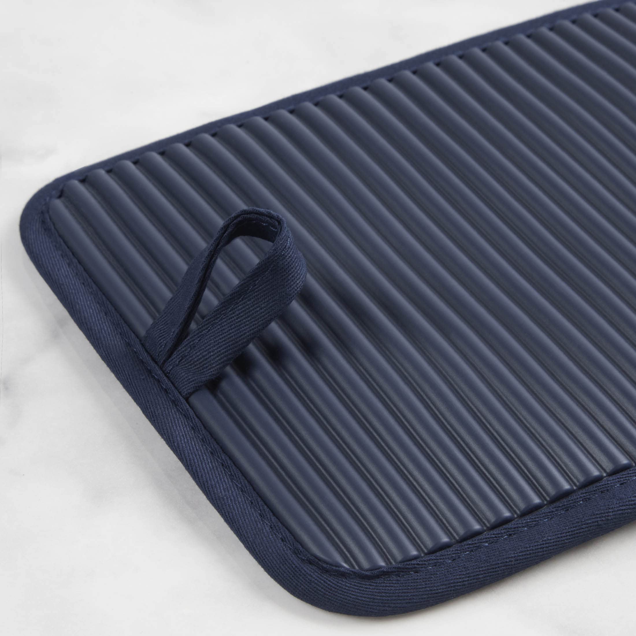 KitchenAid Ribbed Soft Silicone Water Resistant Pot Holder Set, Milkshake , 2 Piece Set, 7"x9"