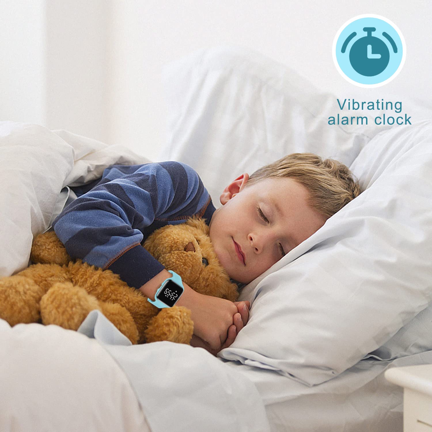 Kids Watch, No App Fitness Tracker Watch for Kids Teenager Digital Watch with Steps Counter/Distance/Calories/Alarm/Stopwatch Fitness Watch for Kids Girls Boys Gift for Teens