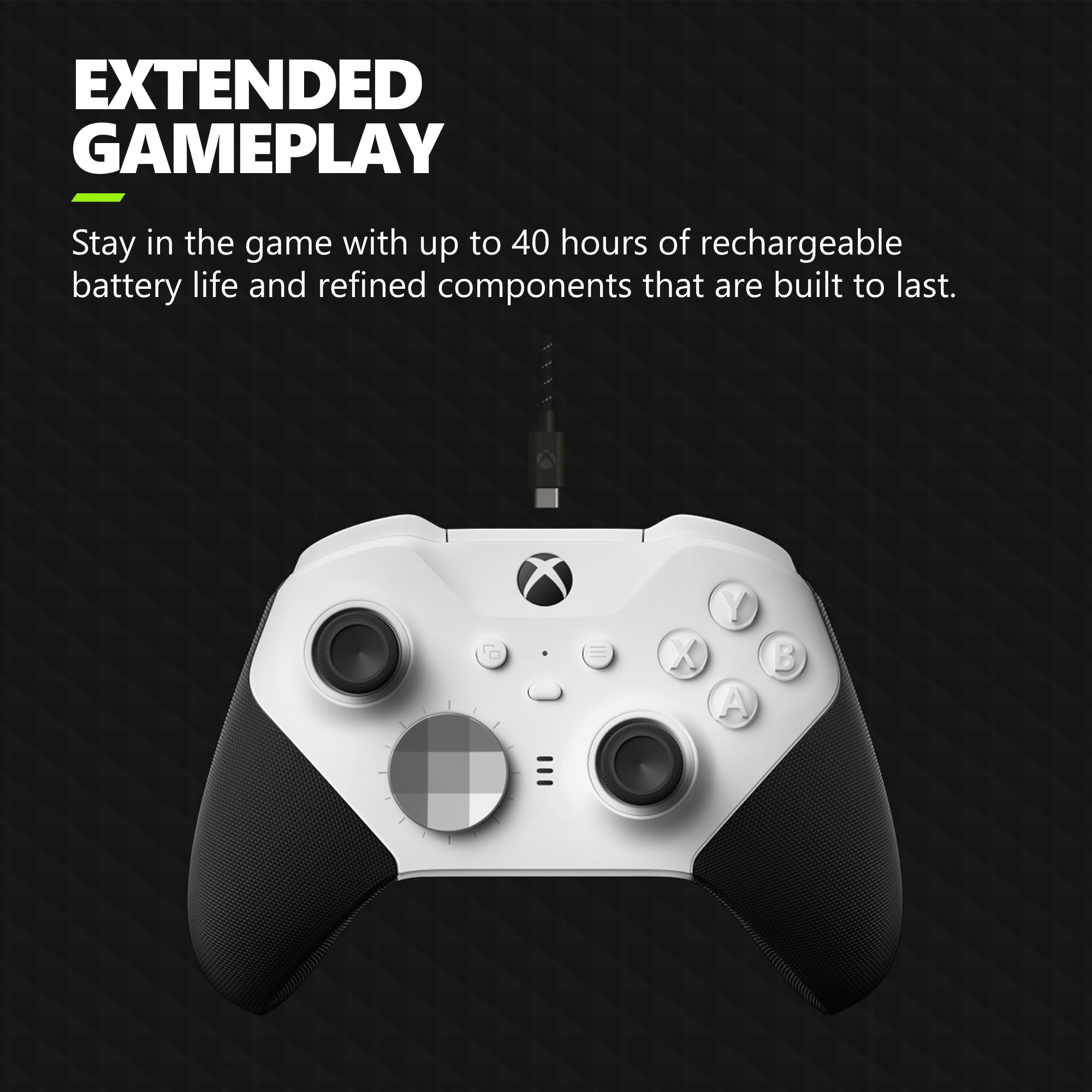 Xbox Elite Wireless Gaming Controller Series 2 – Black – Xbox Series X|S, Xbox One, Windows PC, Android, and iOS - Elite Series 2 Black Edition