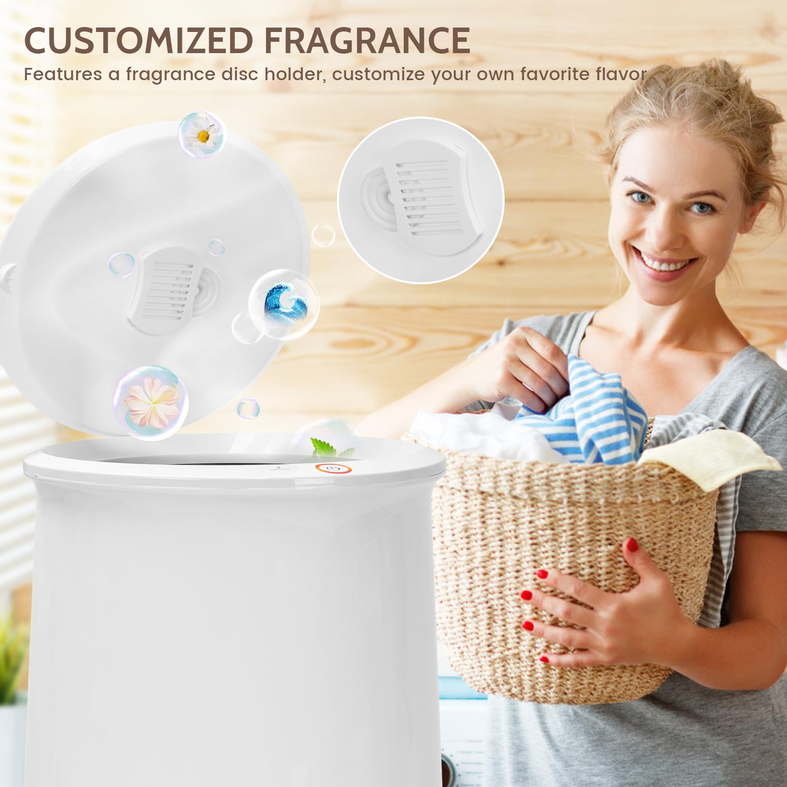 Keenray Towel Warmer, Luxury Towel Warmer Bucket, Large Towel Warmer for Bathroom, Auto Shut Off, Fits Up to Two 40"X70" Oversized Towels, Bathrobes, Blankets, PJ&