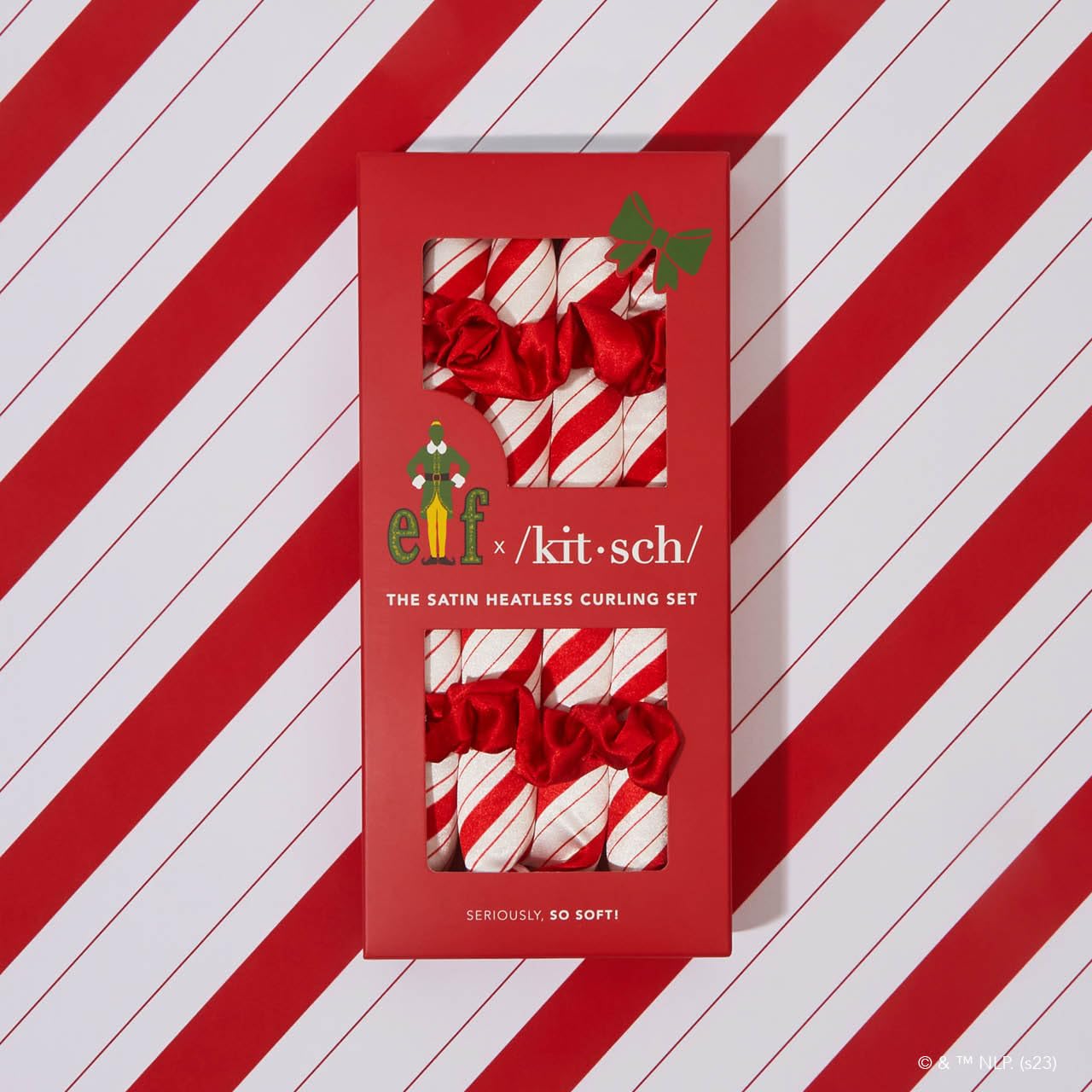 Kitsch Satin Heatless Curling Set for No-Heat Soft Curls | Overnight Hair Curlers & Curling Rod Headband, Frizz-Free Styling | Gentle Rollers for All Hair Types - 1 Pack (Charcoal)