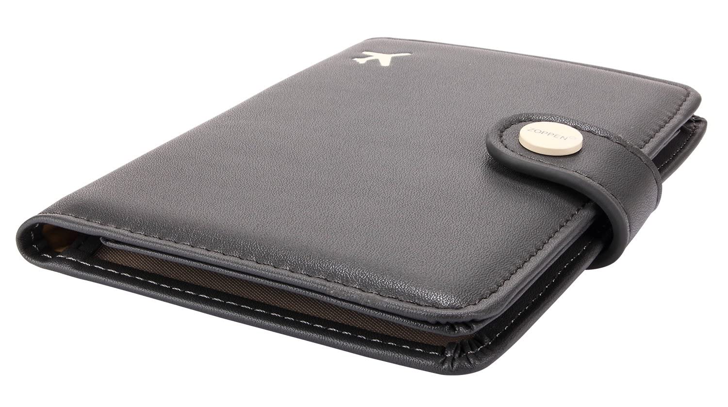 Zoppen RFID Blocking Travel Passport Holder Cadanian Passport Cover Slim Id Card Case (