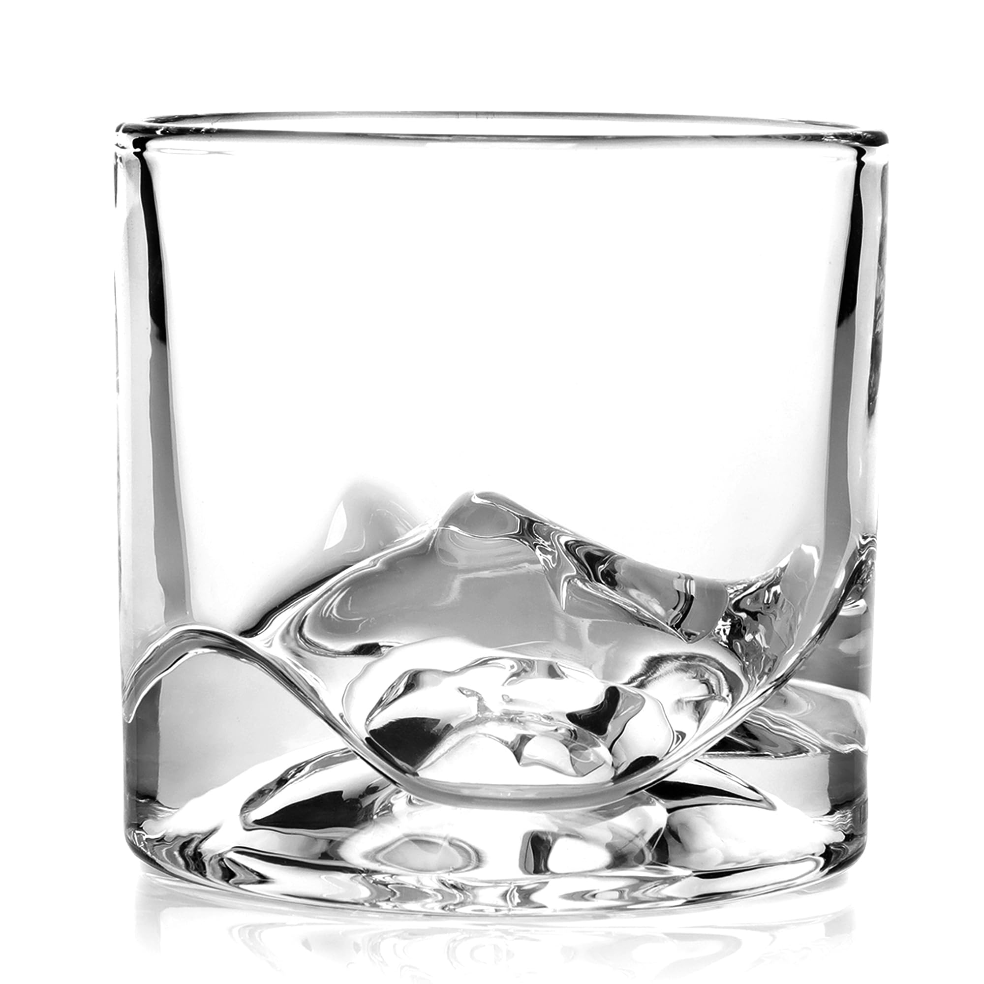 LIITON Heavy Crystal Whiskey Glasses Gift Set, Thick Freezable Bourbon Glass 1lb Each, Premium Whiskey Gifts for Men, Frozen Crystal Chills Cocktails Featuring Grand Canyon Glasses Set of 2, 10 oz