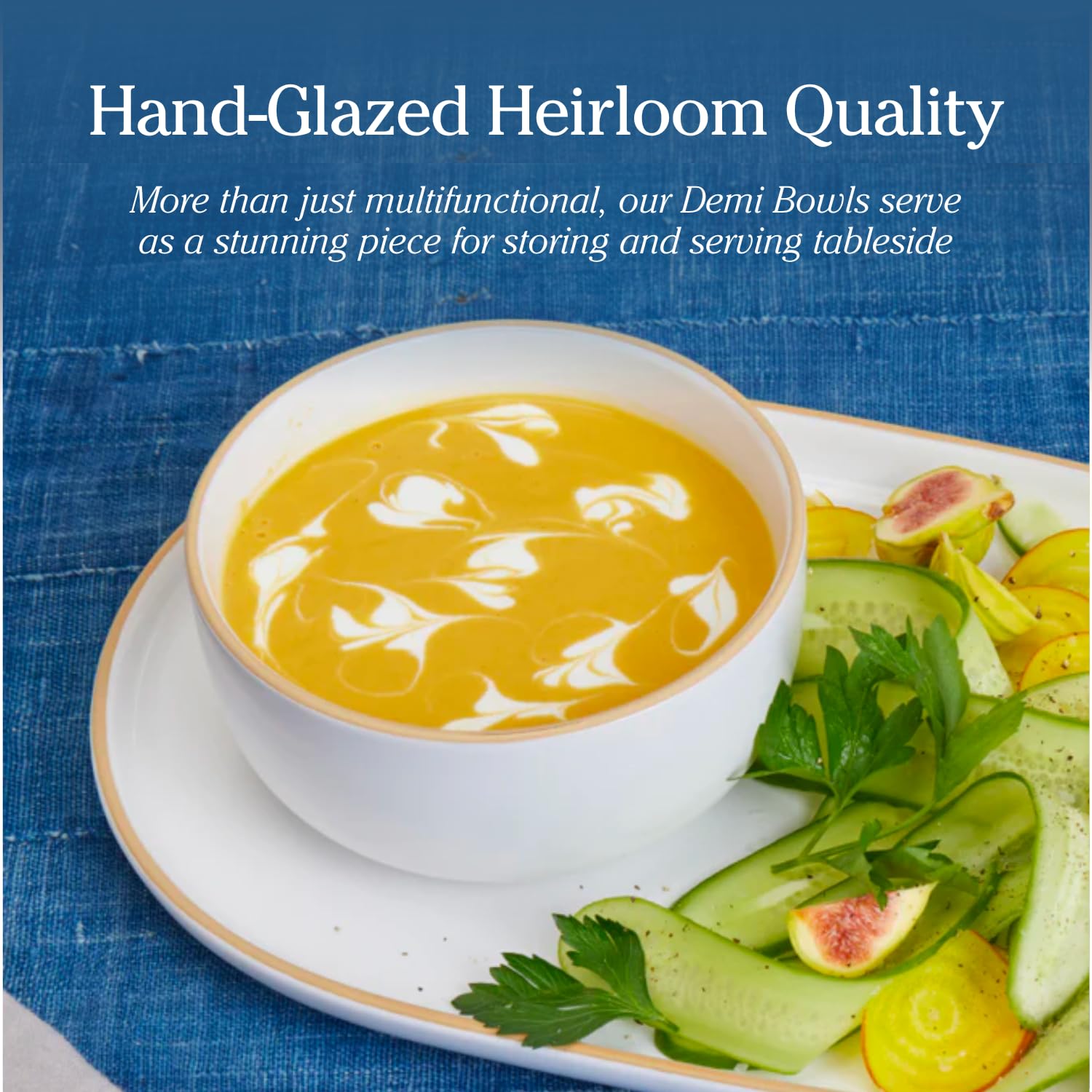 Our Place Soup Bowls - Set of Four 6” Handcrafted Ceramic Bowls | Versatile for Soups, Oats, & Desserts | Chip-Resistant, Restaurant-Grade | Stackable & Space-Saving | Steam