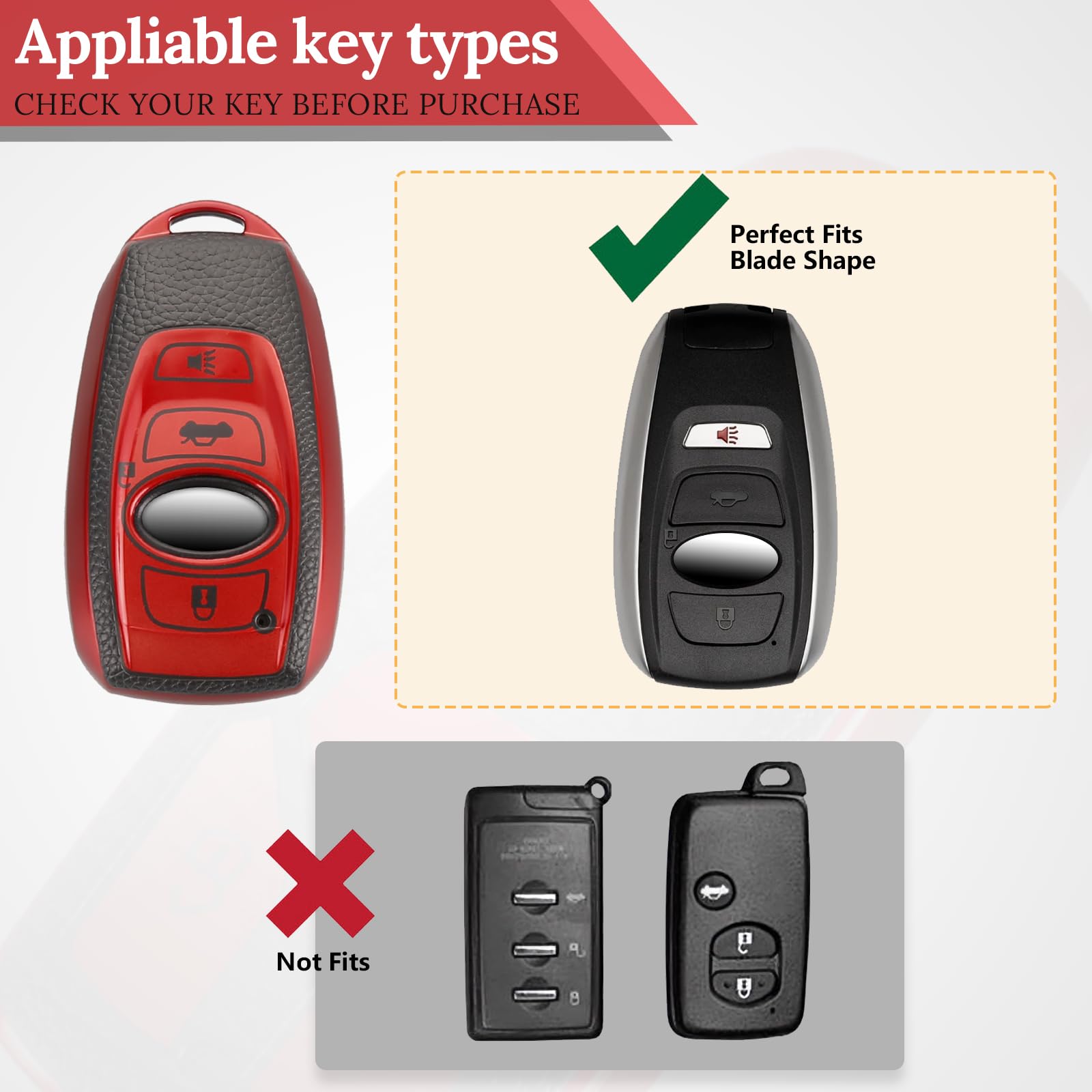 Cadillac Key Fob Cover with Metal Braided Rope Keychain, Upgraded Soft Key Case for 2015-2019 Escalade CTS SRX XT5 ATS STS CT6 (5 Button) (Gold Edge)