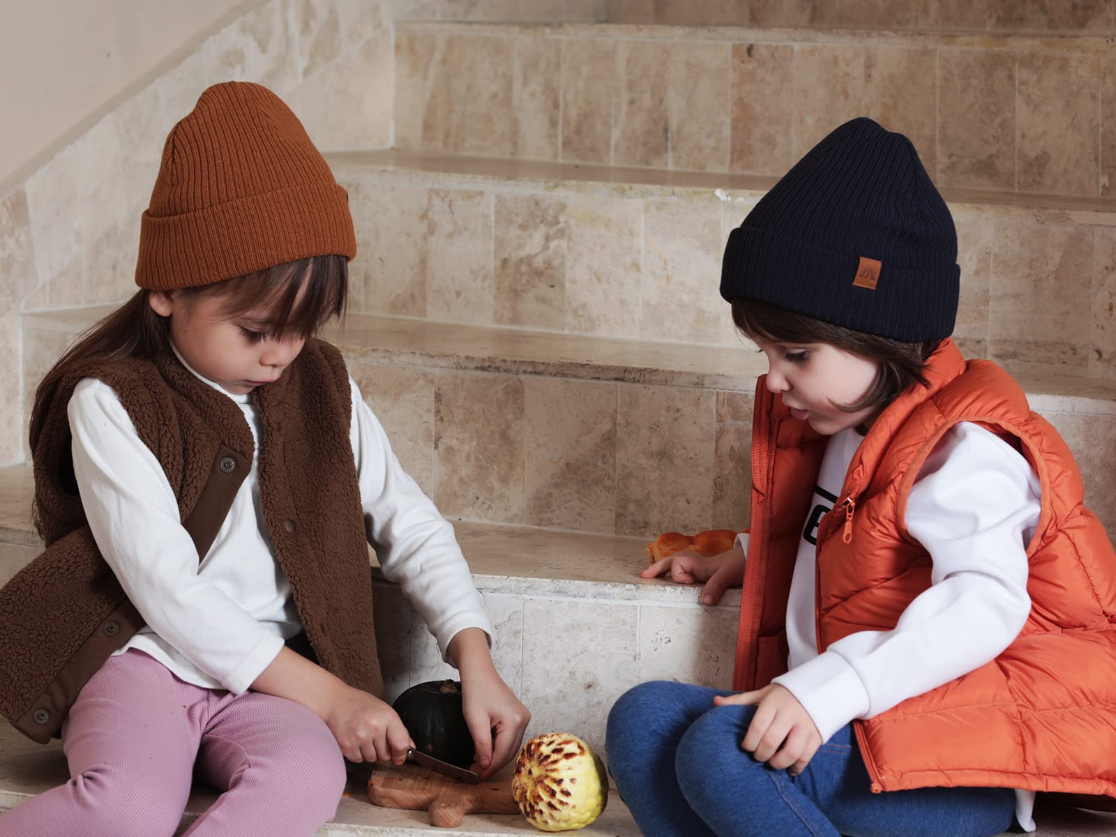 LMLALML Beanie for Toddler Boys Elegant Baby Beanie Knit Winter Hat for Kids