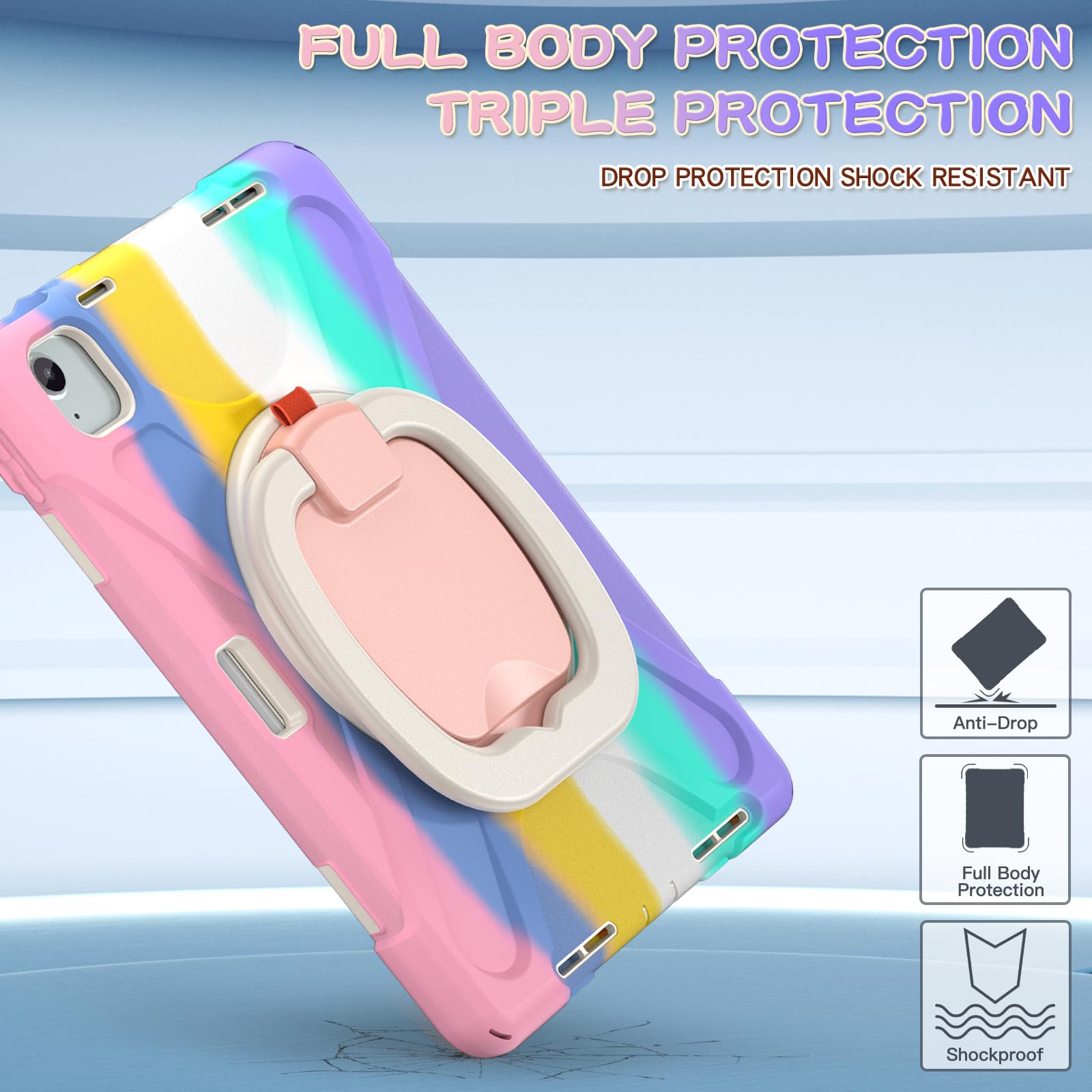 SCSVPN for iPad Air 11 Inch Case 2024 M2(6th Gen), iPad Air 5th/4th Generation Case 10.9&