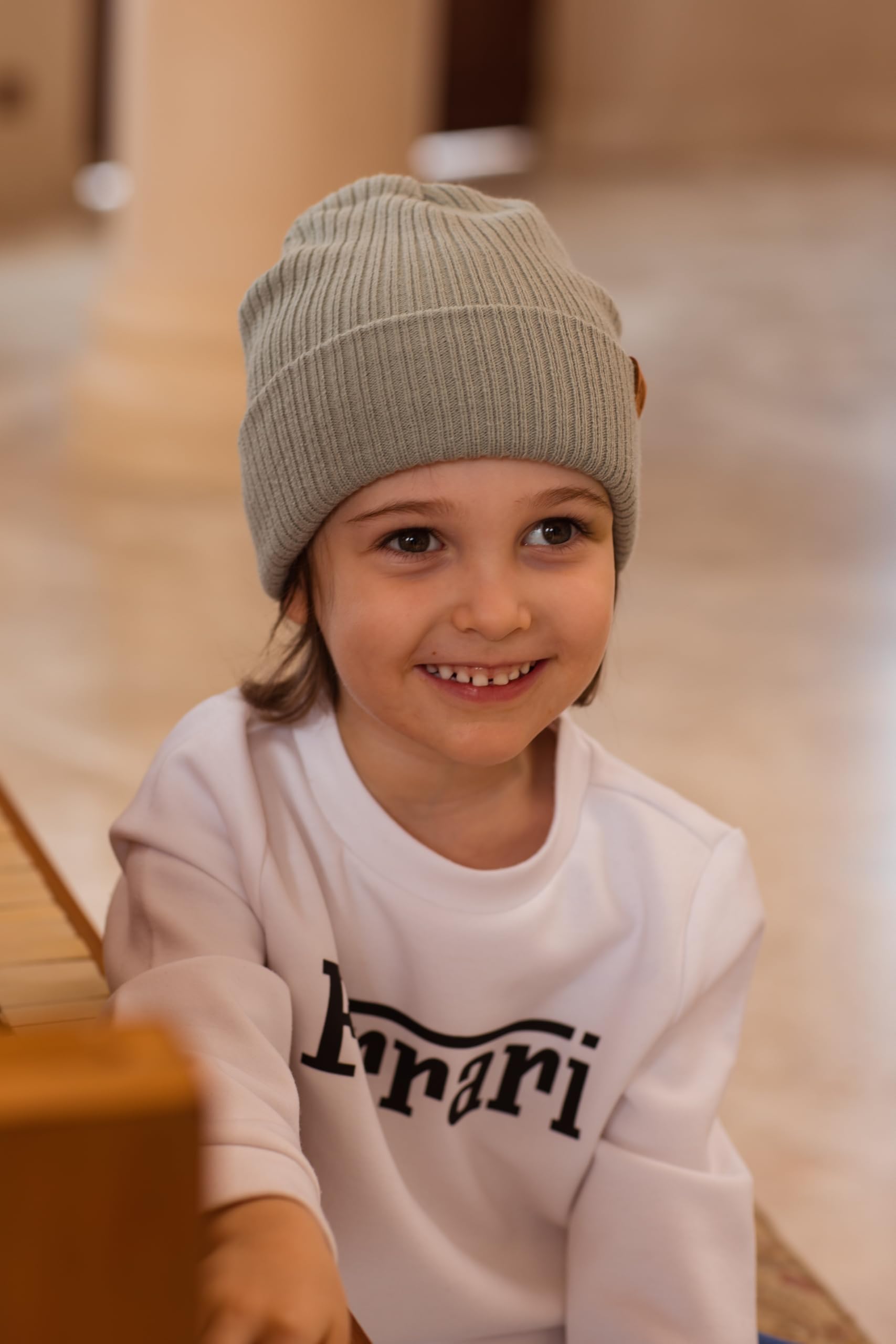 LMLALML Beanie for Toddler Boys Elegant Baby Beanie Knit Winter Hat for Kids