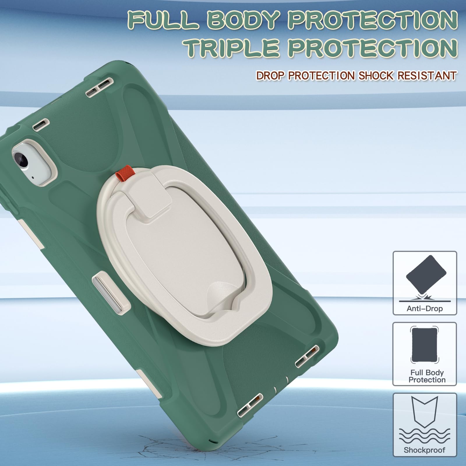 SCSVPN for iPad Air 11 Inch Case 2024 M2(6th Gen), iPad Air 5th/4th Generation Case 10.9&