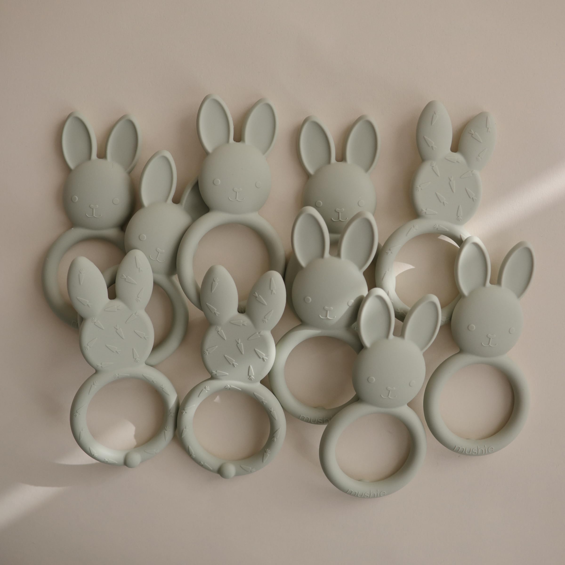 mushie Silicone Baby Teether Toy | Bunny
