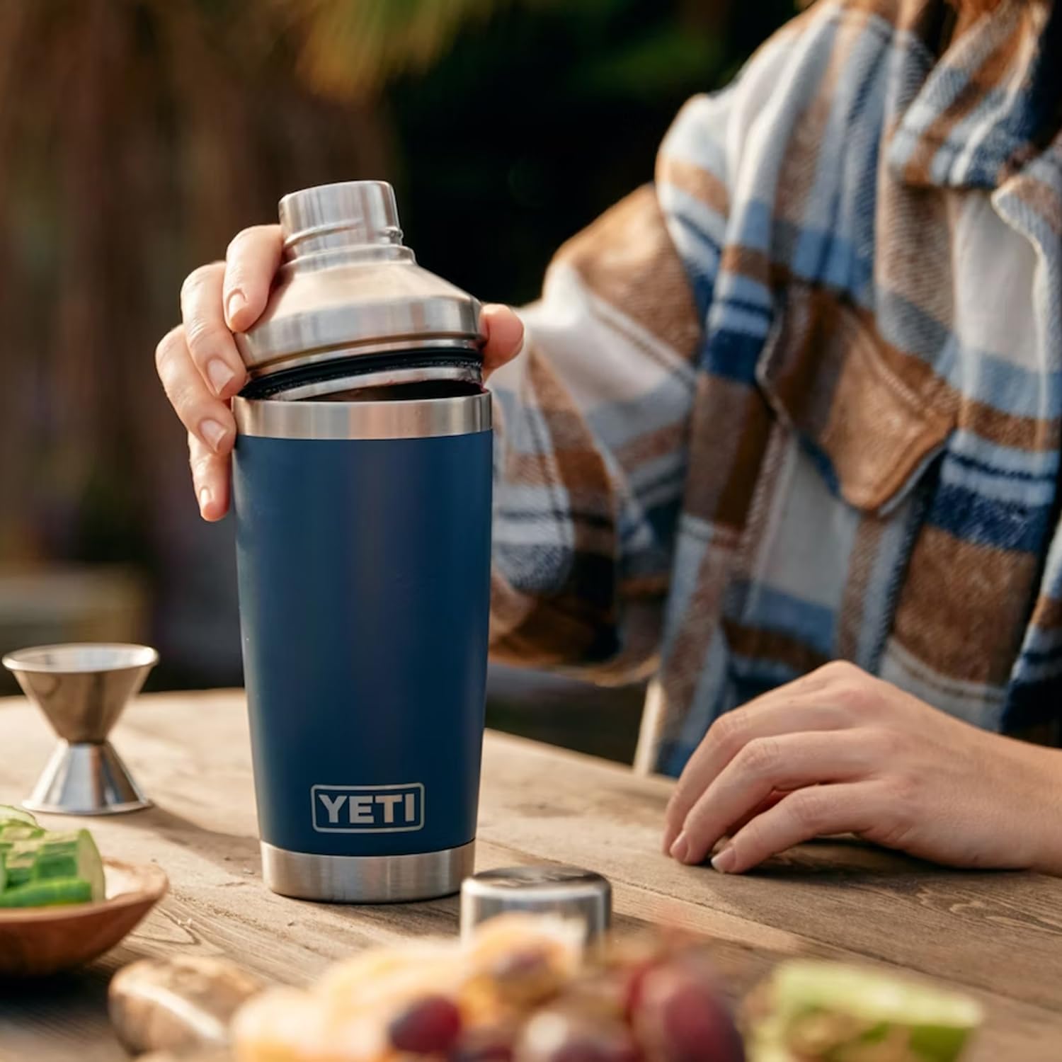 YETI Rambler 20 oz Cocktail Shaker, Stainless Steel, Vacuum Insulated