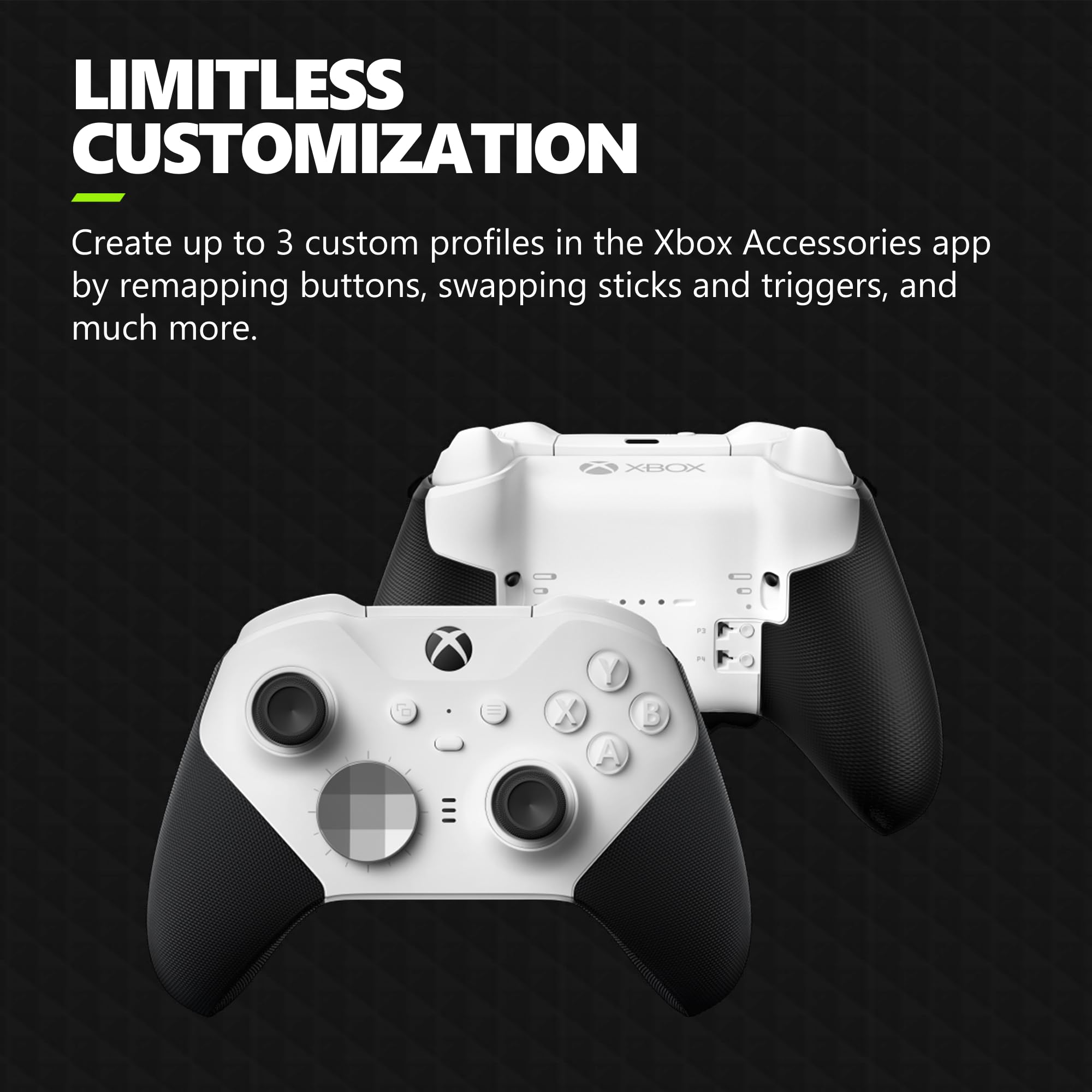 Xbox Elite Wireless Gaming Controller Series 2 – Black – Xbox Series X|S, Xbox One, Windows PC, Android, and iOS - Elite Series 2 Black Edition