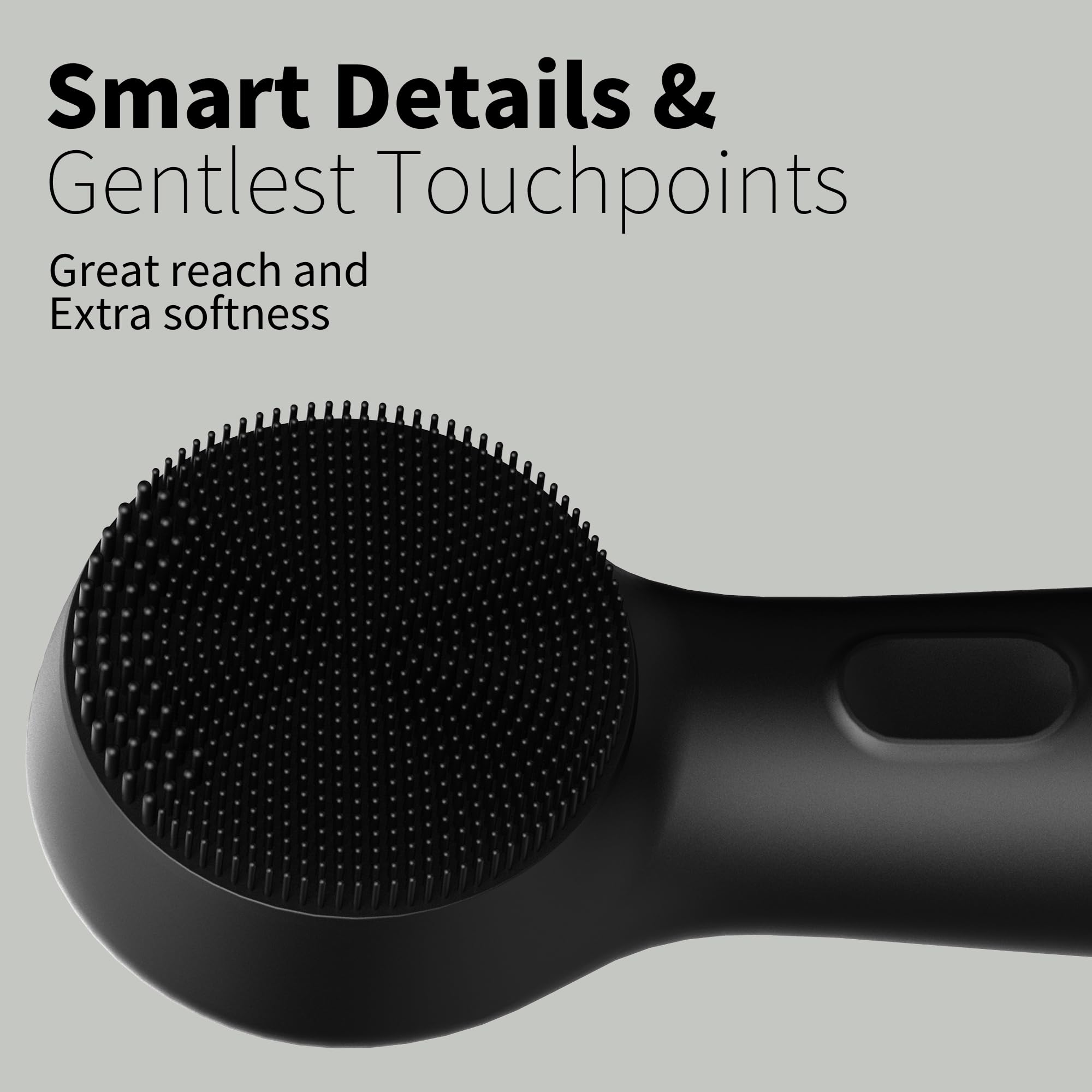 Silicone Face Scrubber, NågraCoola CLIE 2.0 Facial Cleansing Brush, Rechargeable, Waterproof Face Scrub Brush for Cleansing, Exfoliating, Massaging, Electric Facial Exfoliator for Women and Men - Oat