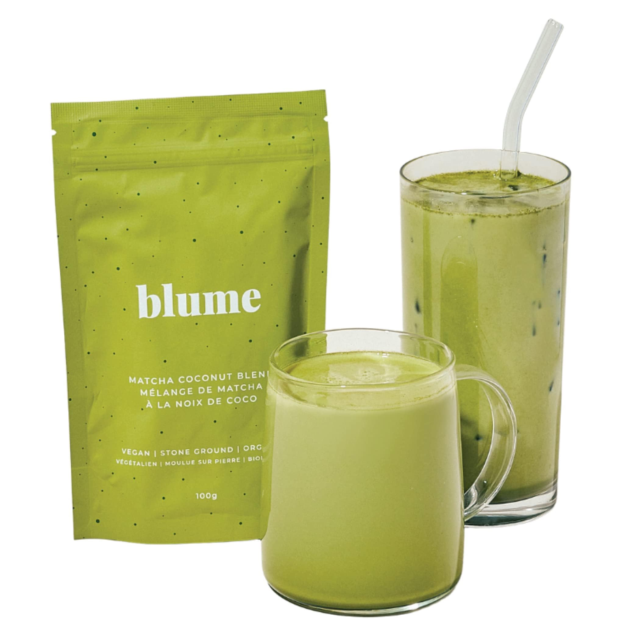 Blume Rose London Fog Latte with Zero Sugar or Caffeine - Certified Organic, Vegan and Gluten-Free - Tart Cherry & Rosehips blend rich Antioxidant & Vitamin to Ease Bloating and Boost Your Natural Glow - 30 Servings