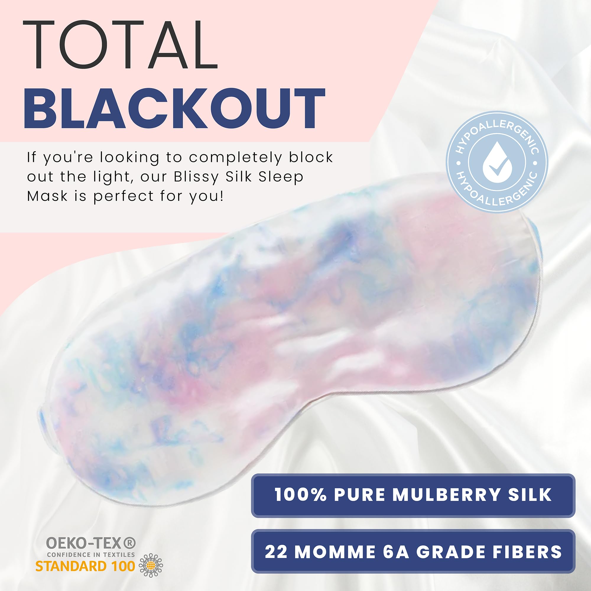 Blissy Silk Sleep Mask - Silk Eye Sleeping Mask for Women & Men for Total Blackout - 100% Pure Mulberry Silk, 22 Momme 6a Fibers - Blindfold Silk Sleep Mask Side Sleeper Eye Cover (Plum)