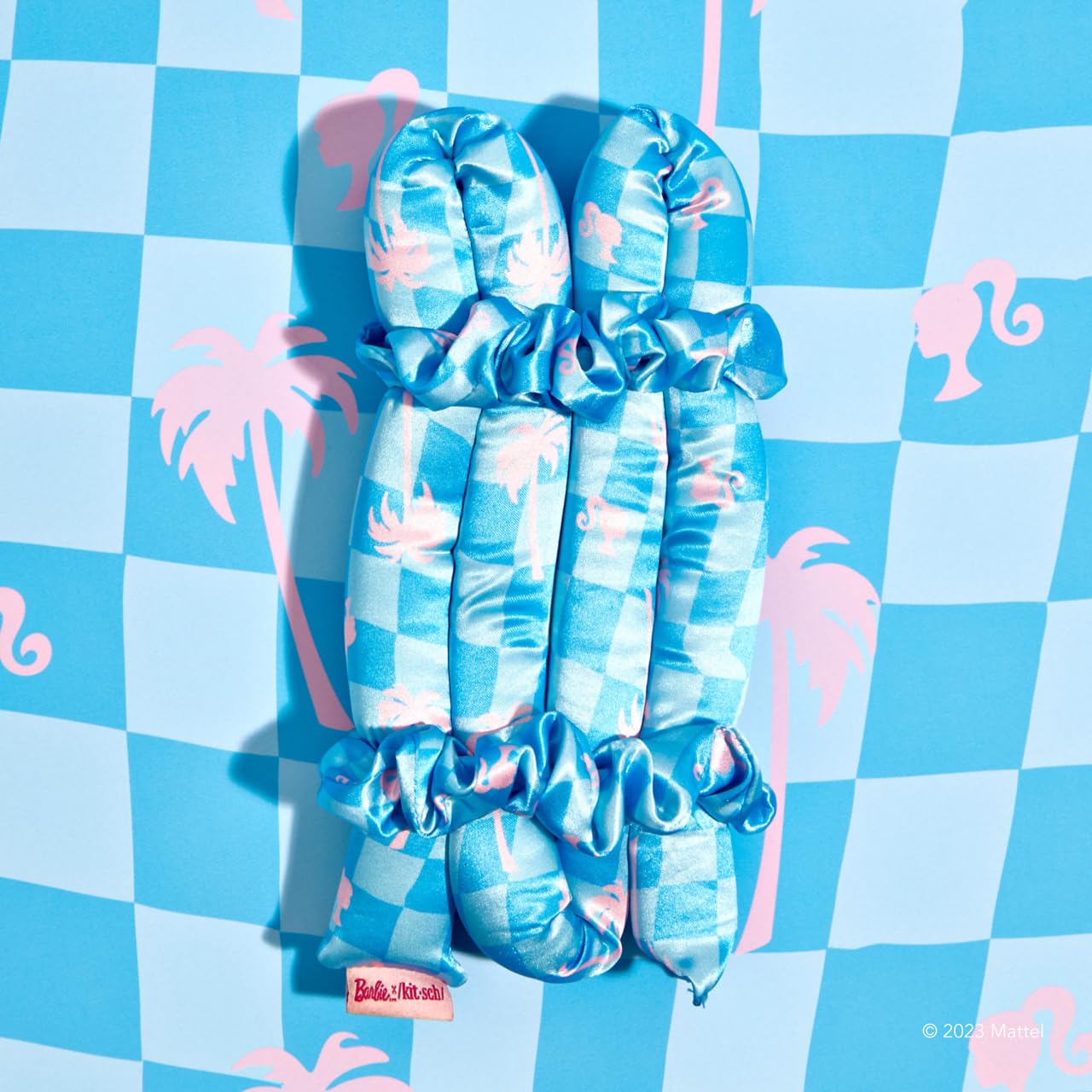 Kitsch Satin Heatless Curling Set for No-Heat Soft Curls | Overnight Hair Curlers & Curling Rod Headband, Frizz-Free Styling | Gentle Rollers for All Hair Types - 1 Pack (Charcoal)