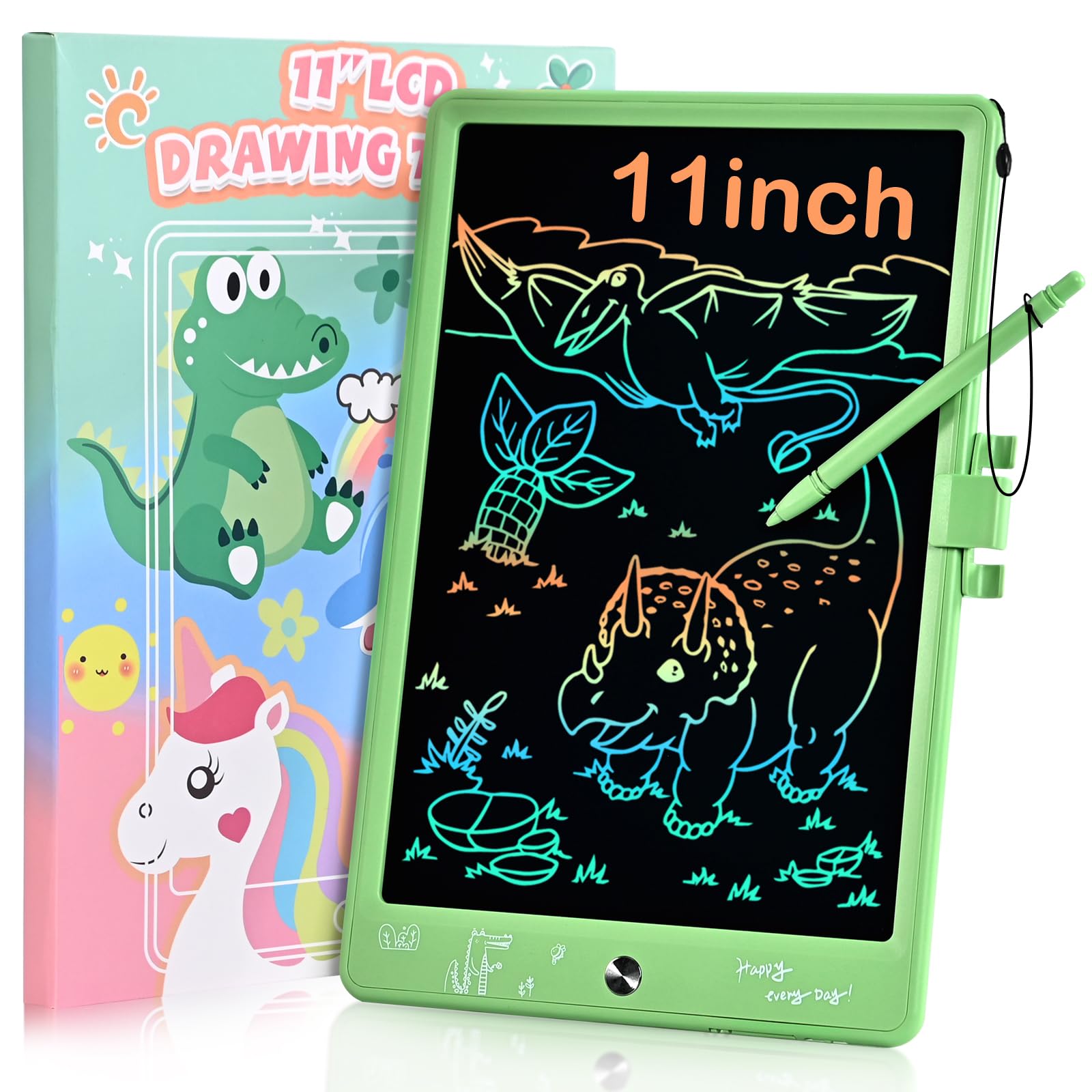 cimetech 2 Pack LCD Writing Tablet for Kids Toys, Colorful Drawing Tablet Doodle Board Writing Pad for Toddler Gifts, Kids Travel Essentials, Christmas Stocking Stuffers for 3-12 Years Boys Girls