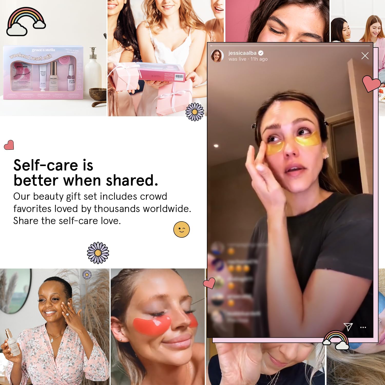 grace & stella Award Winning Weekend Reset Gift Set for Women