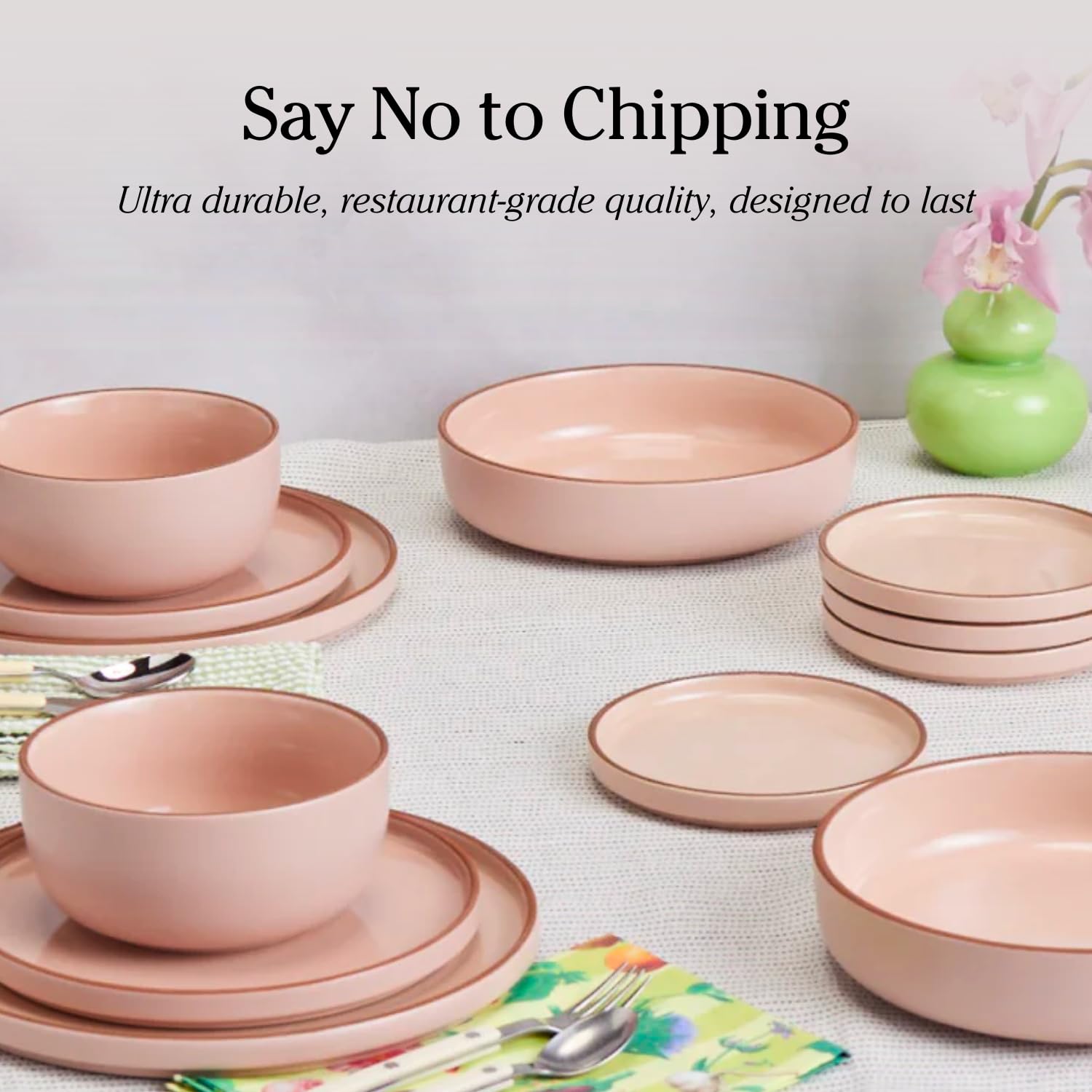 Our Place Soup Bowls - Set of Four 6” Handcrafted Ceramic Bowls | Versatile for Soups, Oats, & Desserts | Chip-Resistant, Restaurant-Grade | Stackable & Space-Saving | Steam