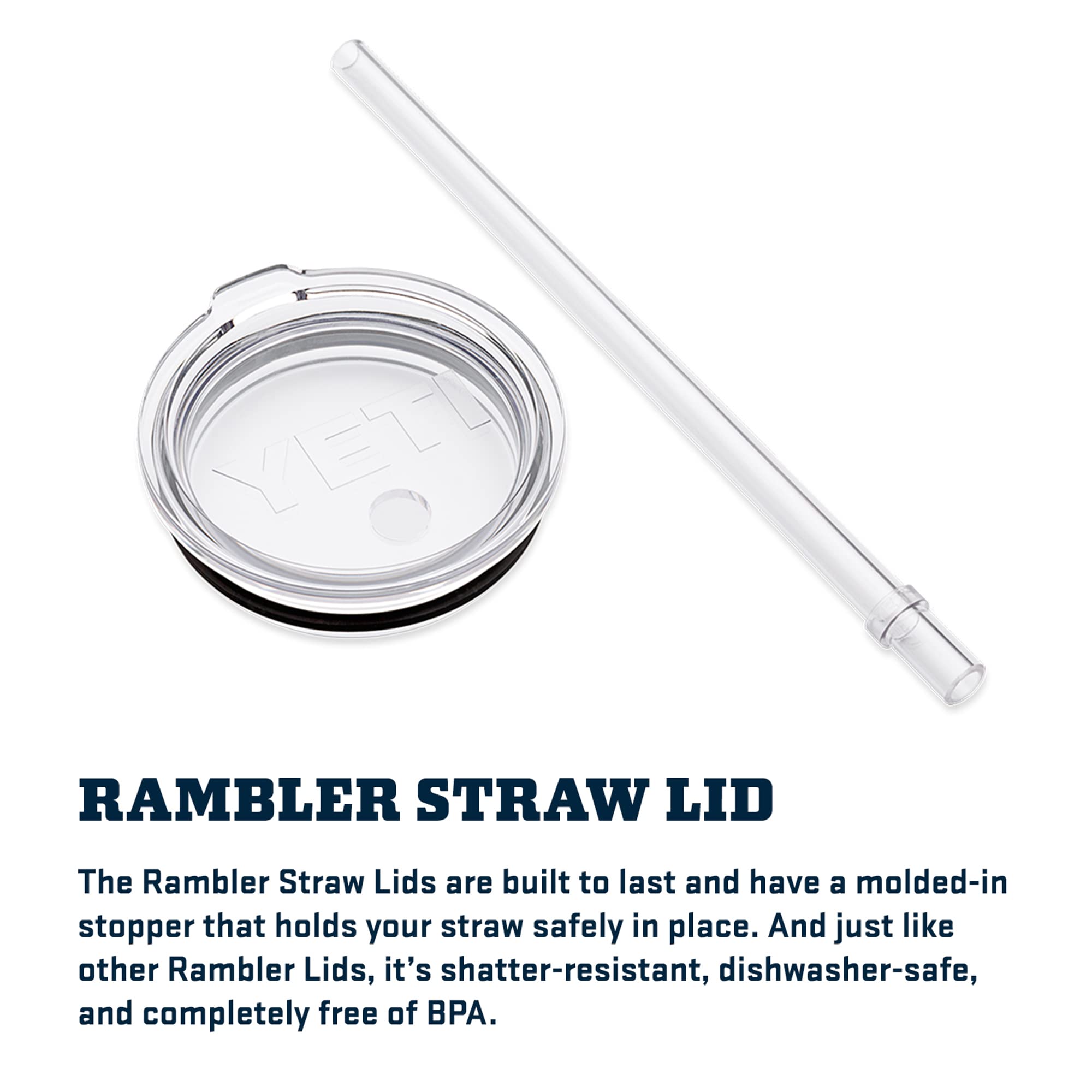 YETI Rambler Tumbler with Handle and Straw Lid, Vacuum Insulated Travel Mug, Stainless Steel