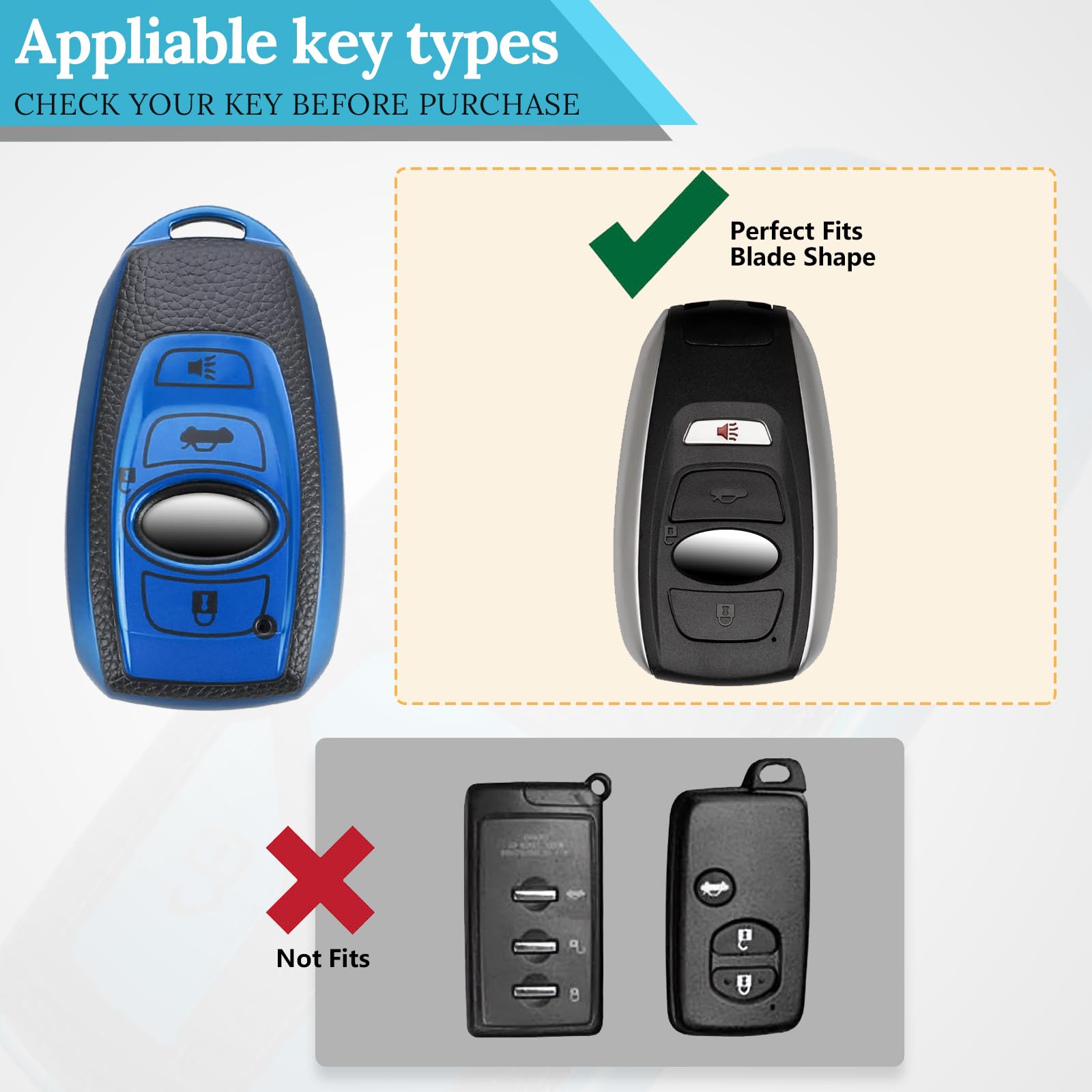 Cadillac Key Fob Cover with Metal Braided Rope Keychain, Upgraded Soft Key Case for 2015-2019 Escalade CTS SRX XT5 ATS STS CT6 (5 Button) (Gold Edge)