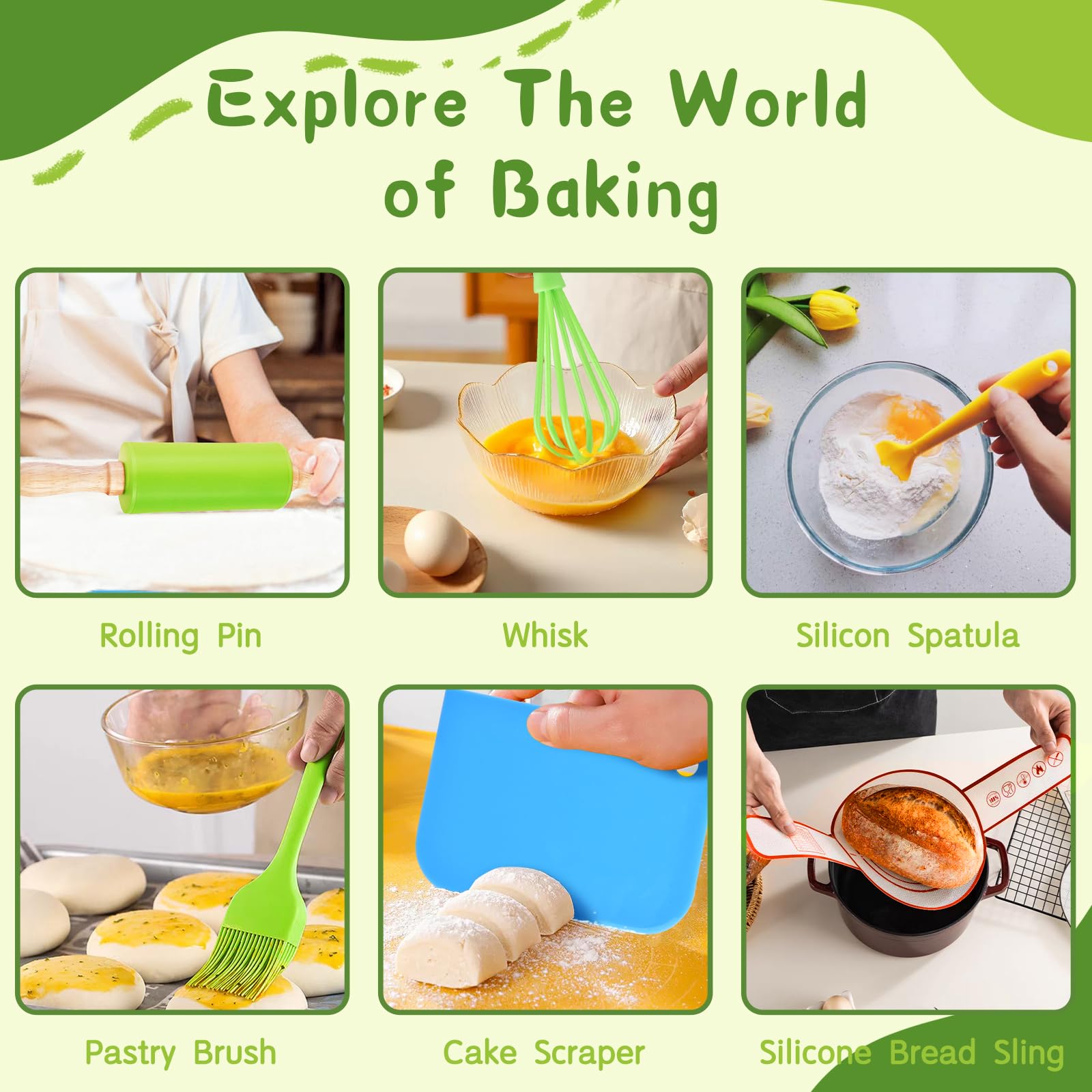 Montessori Kitchen Tools for Toddlers-Kids Cooking Sets Real-Toddler Safe Knives Set (13pcs)