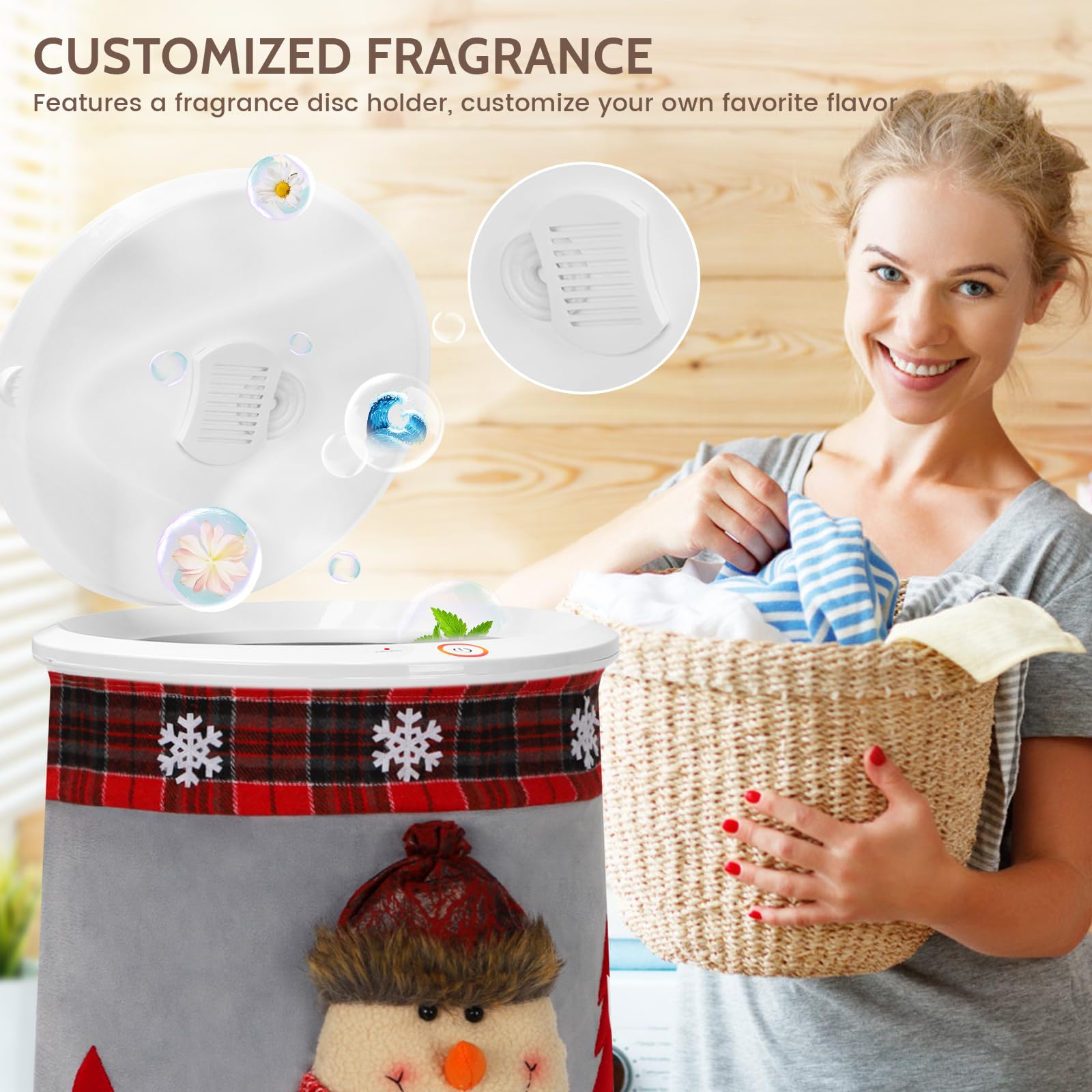 Keenray Towel Warmer, Luxury Towel Warmer Bucket, Large Towel Warmer for Bathroom, Auto Shut Off, Fits Up to Two 40"X70" Oversized Towels, Bathrobes, Blankets, PJ&