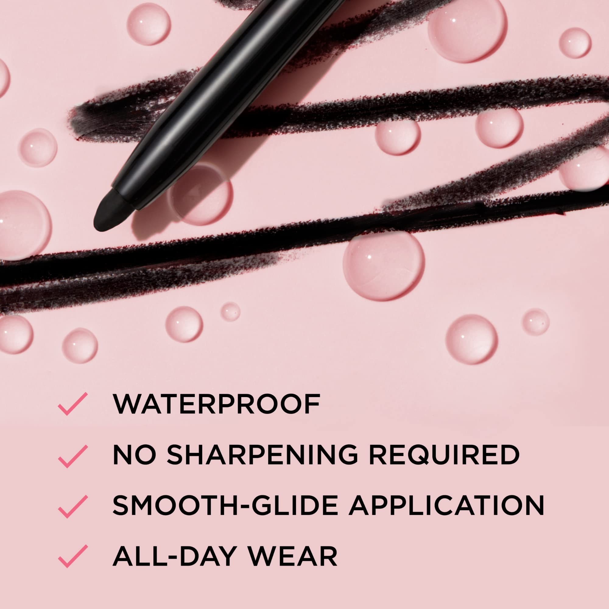 IT Cosmetics Superhero No-Tug Retractable Eyeliner - All-Day Wear, Waterproof Formula Won’t Smudge - With Avocado Oil, Chamomile Extract, Vitamin E & Carnauba Wax - 0.008 oz
