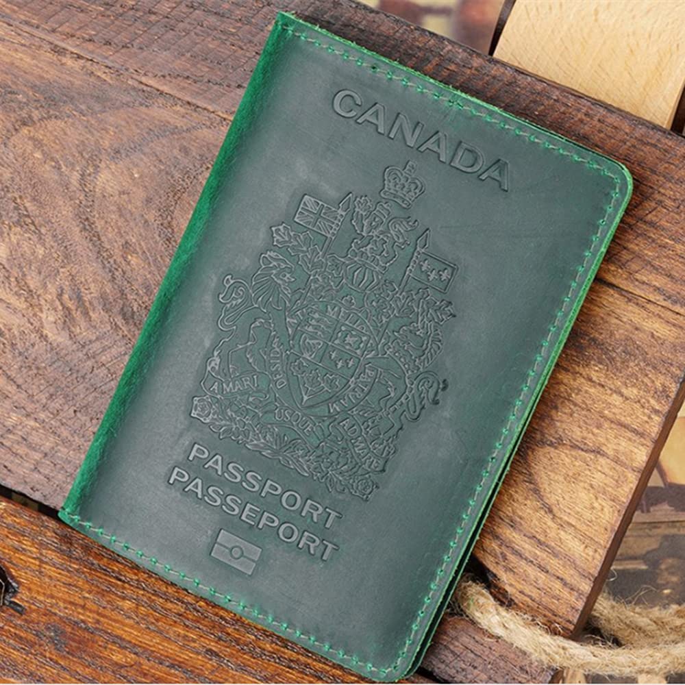 Genuine Leather Passport Covers for Canada Men&