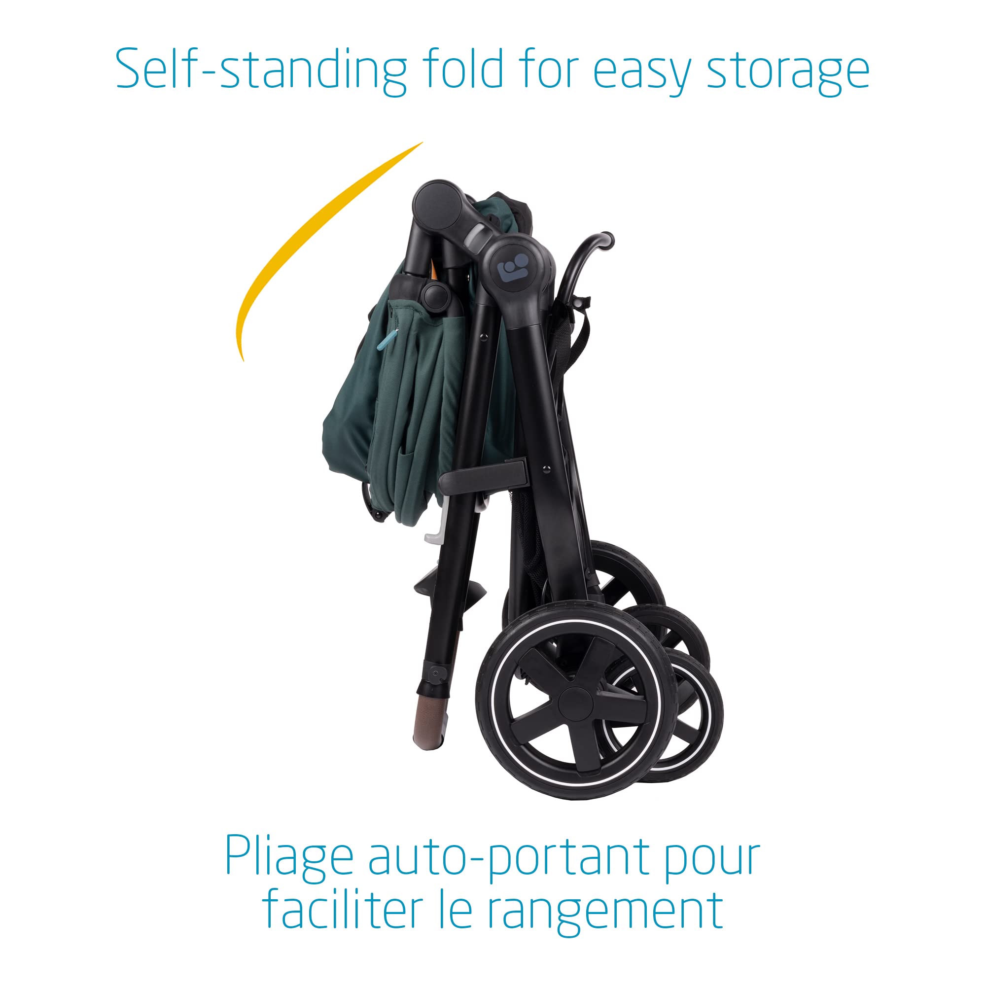 Maxi-Cosi Zelia Max 5-in-1 Modular Travel System, Carraige mode, Reversible toddler seat, Use from birth, Mico infant car seat (included), Polished Pebble