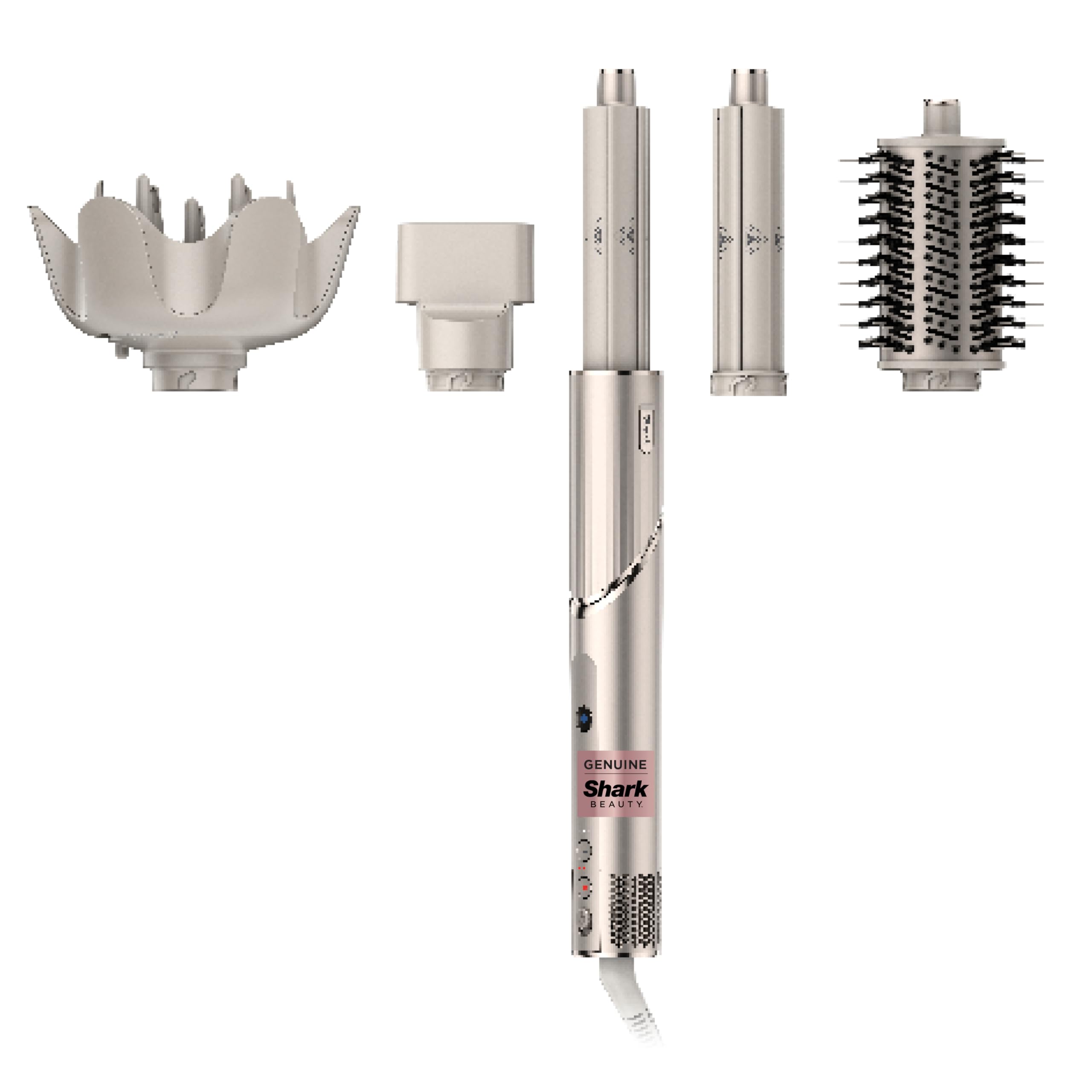 Shark HD430 FlexStyle Air Styling & Drying System, Powerful Hair Dryer Brush & Multi-Styler with Auto-Wrap Curlers, Paddle Brush, Oval Brush, Concentrator Attachment, Stone