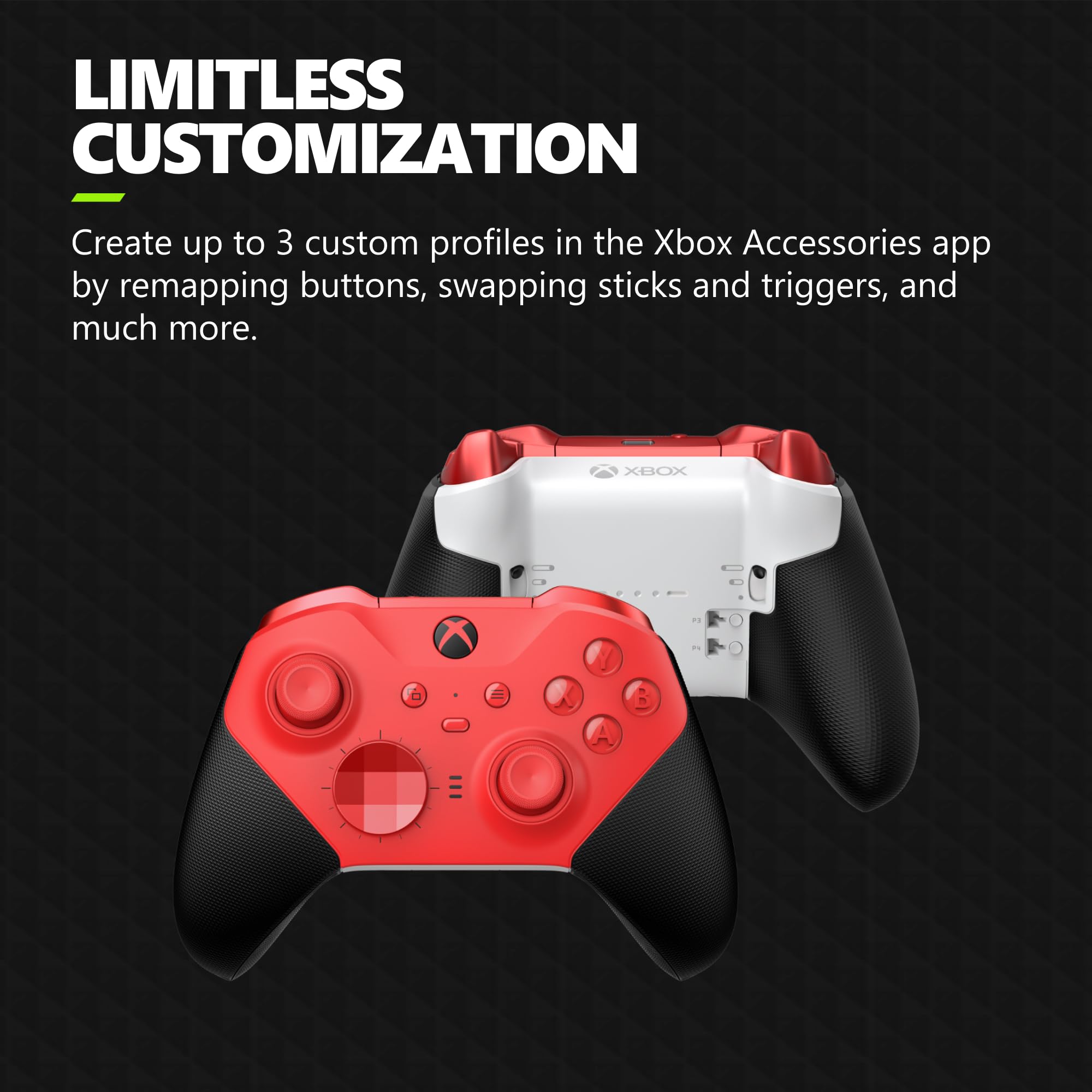Xbox Elite Wireless Gaming Controller Series 2 – Black – Xbox Series X|S, Xbox One, Windows PC, Android, and iOS - Elite Series 2 Black Edition