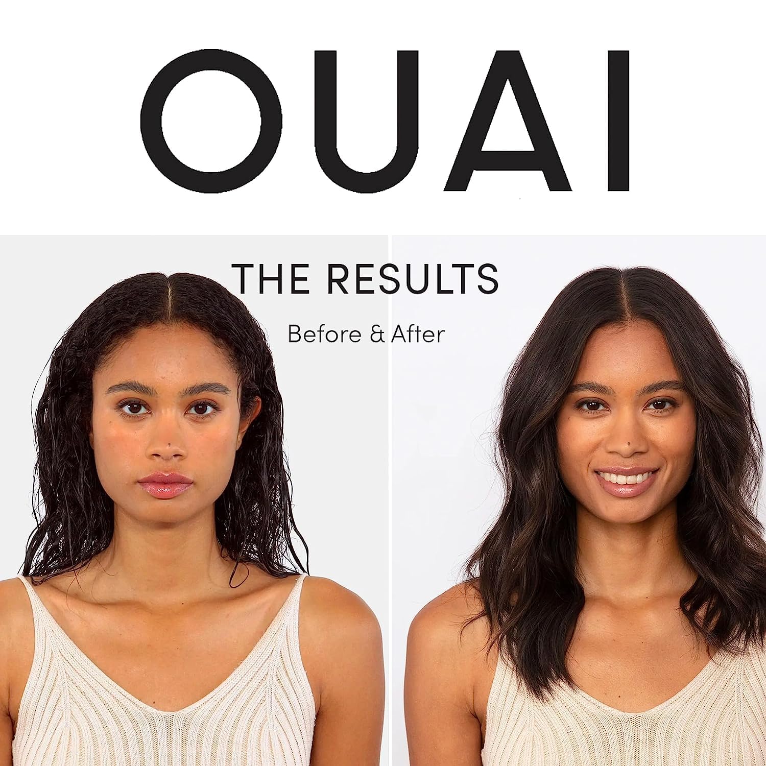 OUAI Wave Spray - Coconut Oil & Rice Protein Texture Mist for Voluminous Beach Waves with Shine - Paraben Free, Safe for Color & Keratin-Treated Hair (4.9 fl oz)