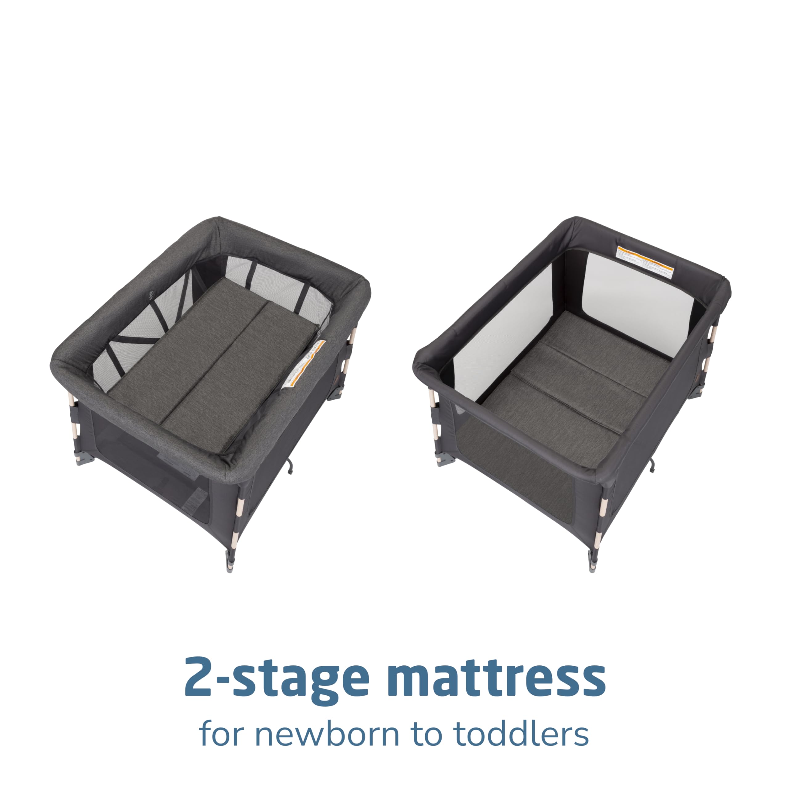 Maxi-Cosi Swift Baby Playpen with Mat, Baby Play Yards, Pack and Play with Bassinet - Portable Playpen for Babies and Toddlers, Classic Oat