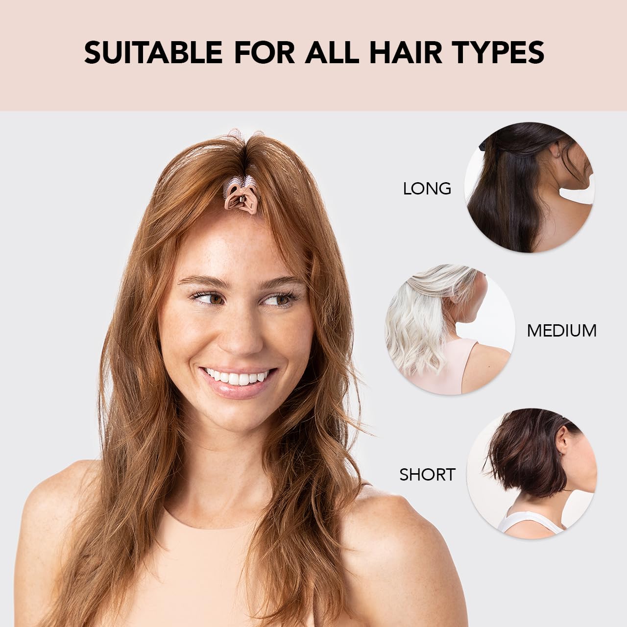 Kitsch Instant Volumizing Hair Clips for Women - Roller Clips for Volume, Curls & Root Lift on All Hair Types | Easy to Use | 2 Pcs