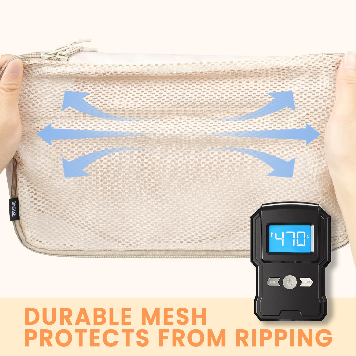 BAGAIL 8 Set Packing Cubes Luggage Packing Organizers for Travel Accessories