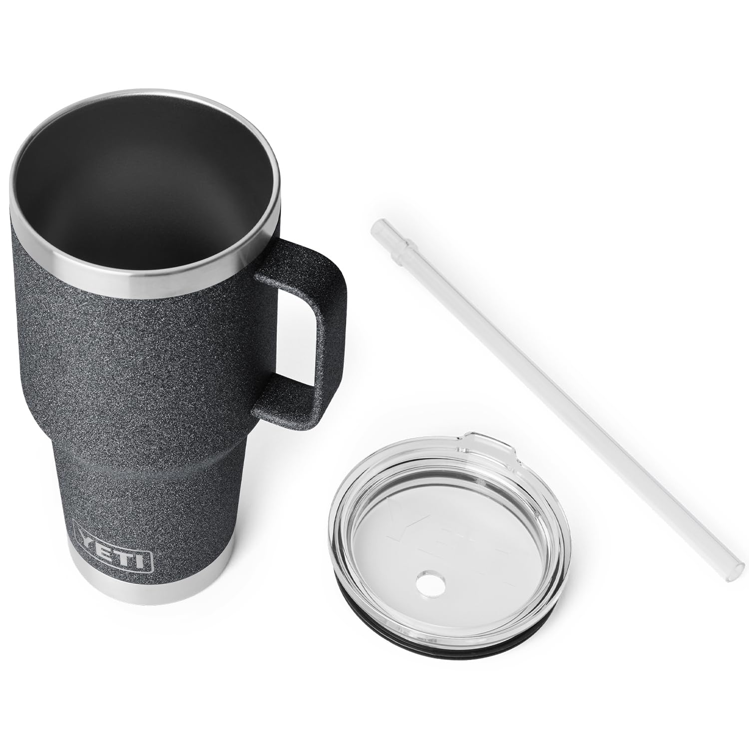 YETI Rambler Tumbler with Handle and Straw Lid, Vacuum Insulated Travel Mug, Stainless Steel